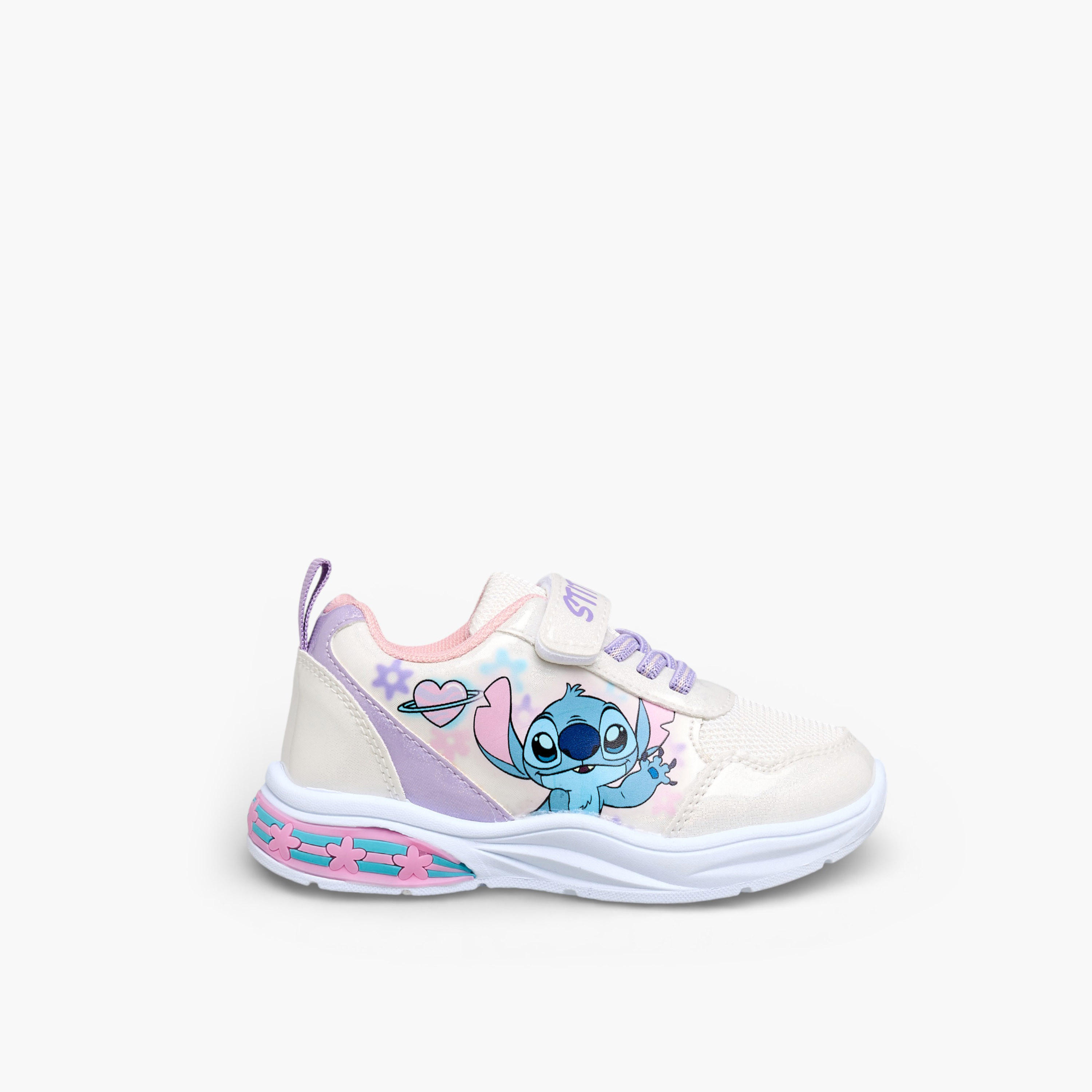 Disney Girls Stitch Print Light-Up Sneakers-girls-shoes-sneakers-image-3