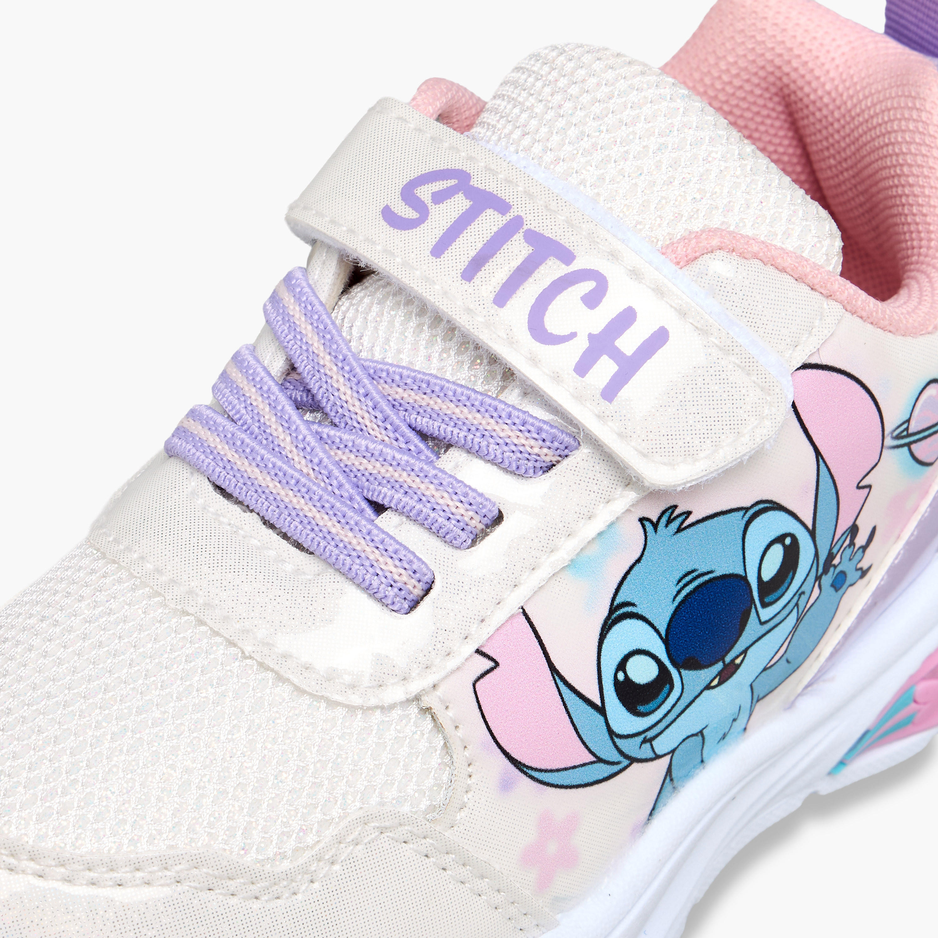 Disney Girls Stitch Print Light-Up Sneakers-girls-shoes-sneakers-image-4