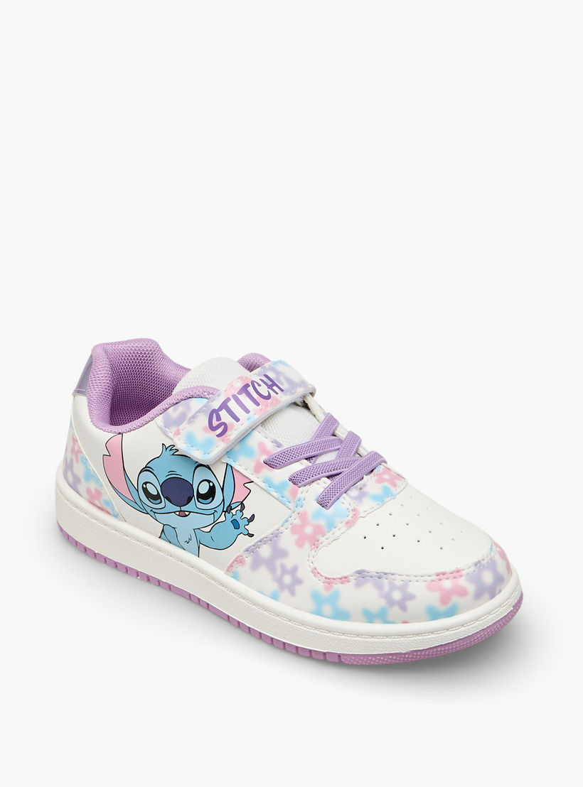 حذاء سنيكرز بشريط إغلاق لاصق وبطبعات ستيتش للبنات من ديزني-girls-shoes-sneakers-image-2