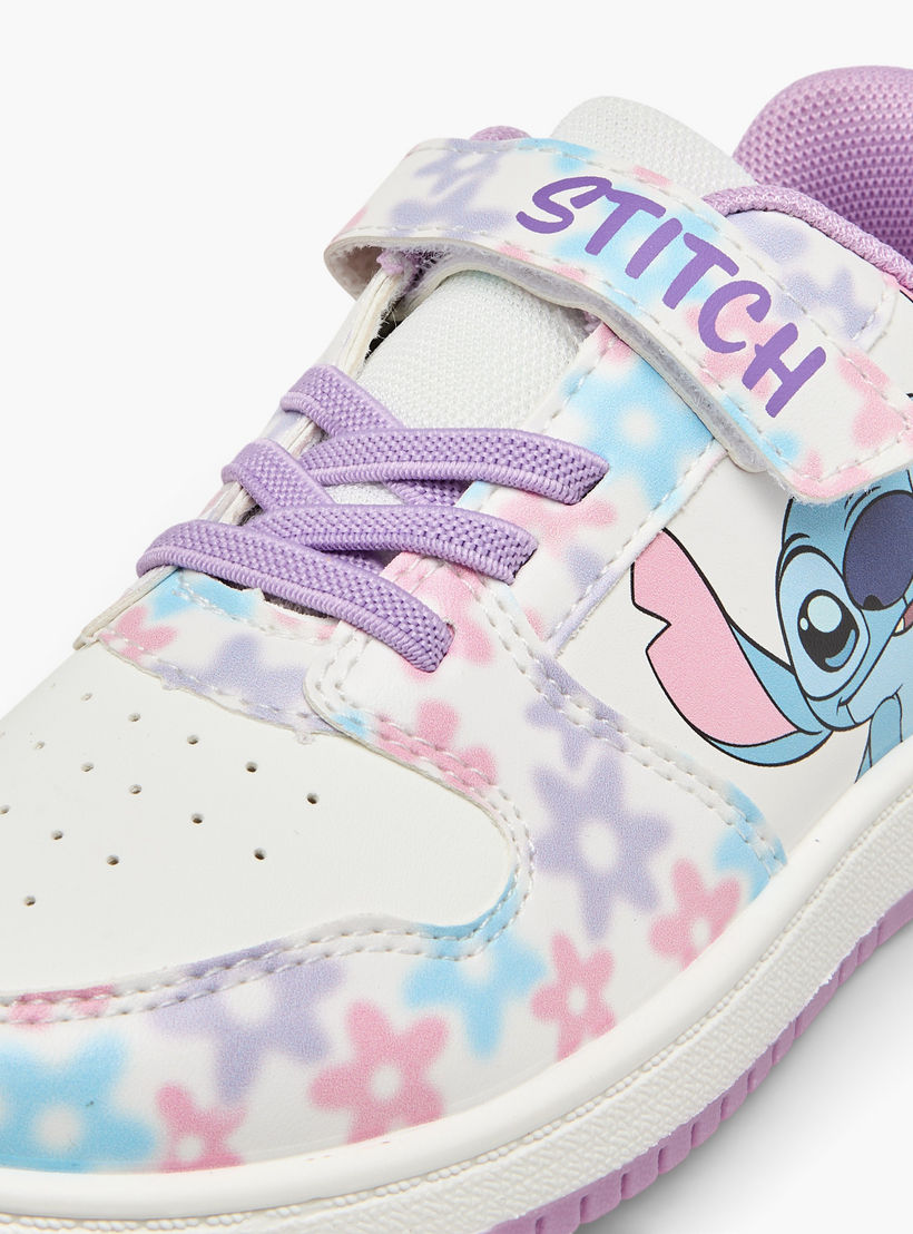 حذاء سنيكرز بشريط إغلاق لاصق وبطبعات ستيتش للبنات من ديزني-girls-shoes-sneakers-image-4