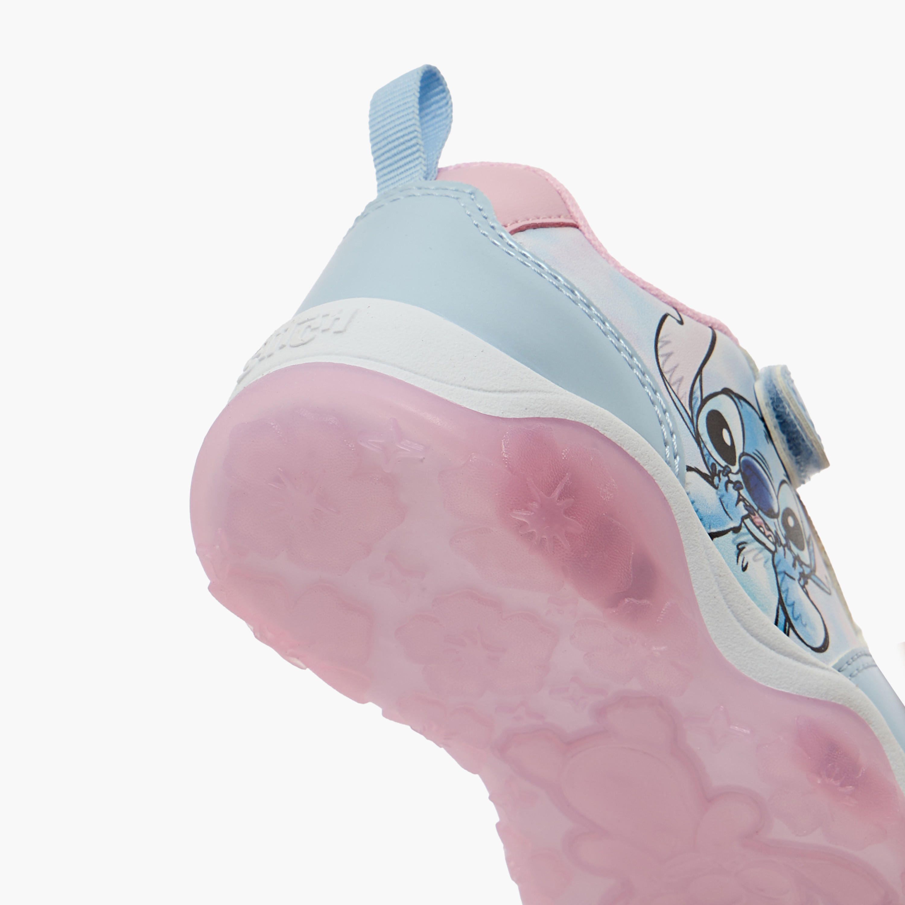Disney Stitch Print Light-Up Hook & Loop Ankle Sneakers-girls-shoes-sneakers-image-5