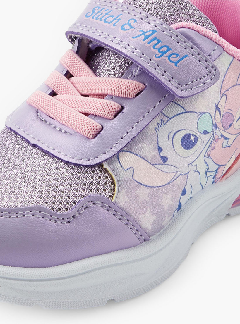 حذاء سنيكرز مضيء طول الكاحل بطبعات ستيتش وأنجل للبنات من ديزني-girls-shoes-sneakers-image-4