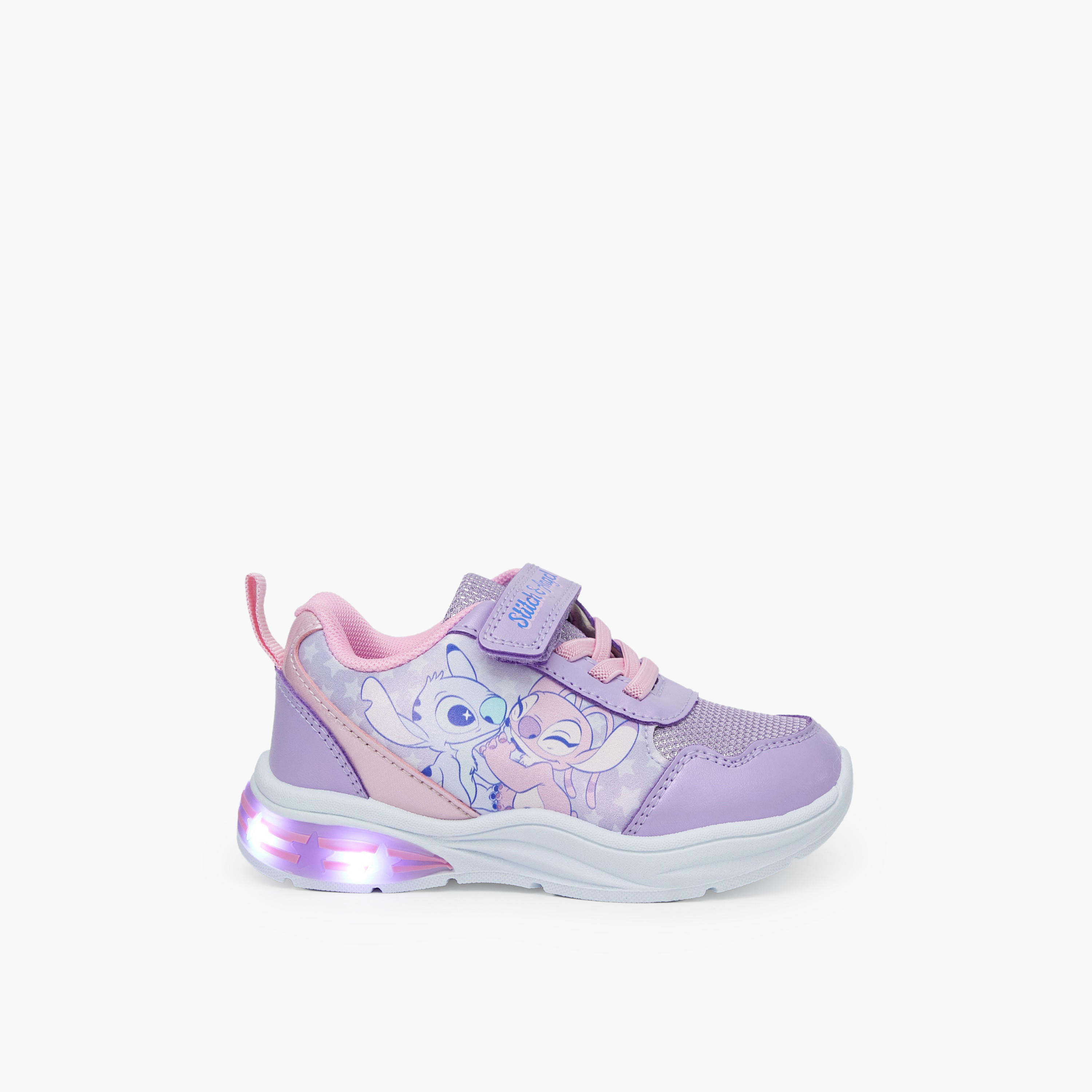حذاء سنيكرز مضيء طول الكاحل بطبعات ستيتش وأنجل للبنات من ديزني-girls-shoes-sneakers-image-6