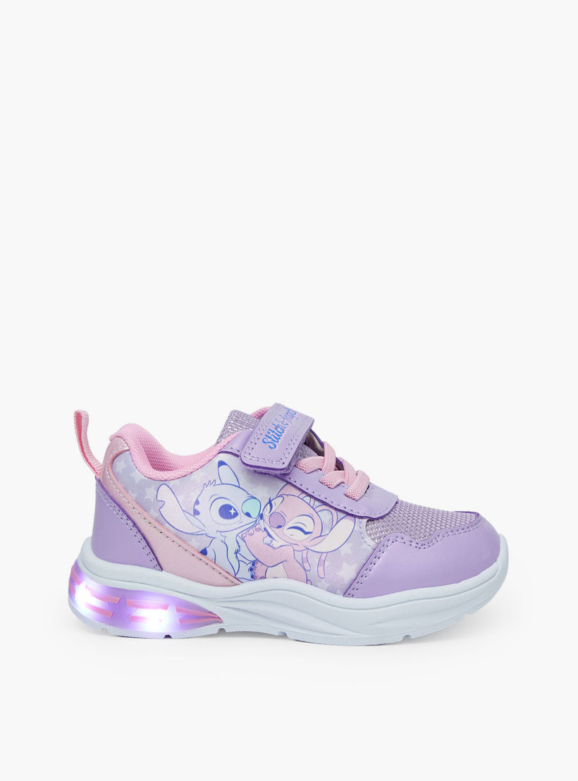 حذاء سنيكرز مضيء طول الكاحل بطبعات ستيتش وأنجل للبنات من ديزني-girls-shoes-sneakers-image-6