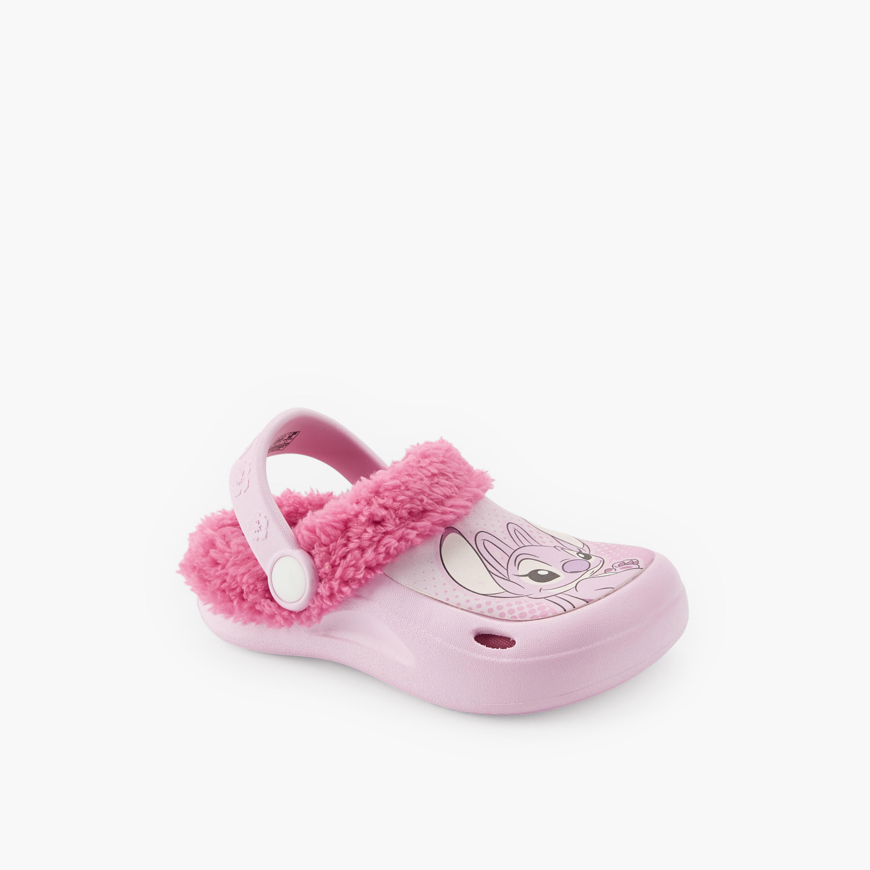 Disney Girls Lilo and Angel Faux Fur Clogs-girls-shoes-flipflopsandslides-image-2