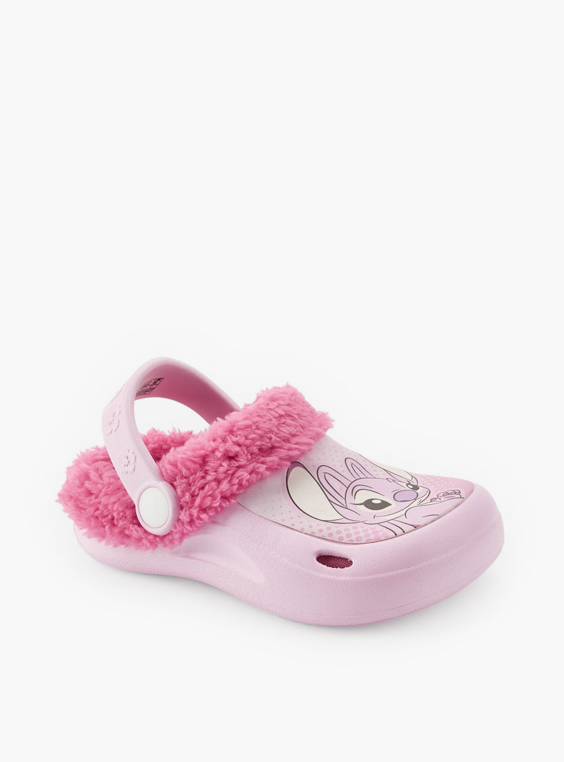 Disney Girls Lilo and Angel Faux Fur Clogs-girls-shoes-flipflopsandslides-image-2