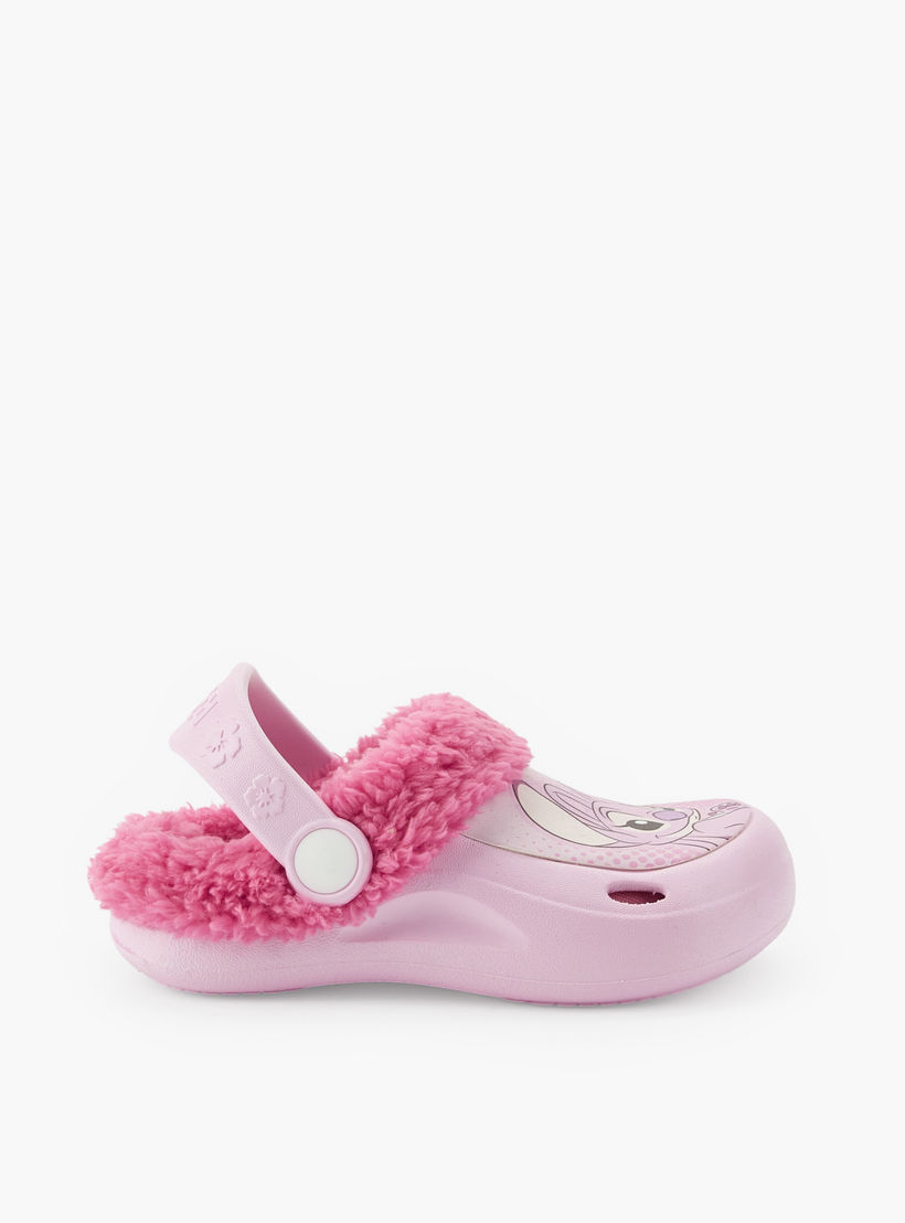 Disney Girls Lilo and Angel Faux Fur Clogs-girls-shoes-flipflopsandslides-image-3