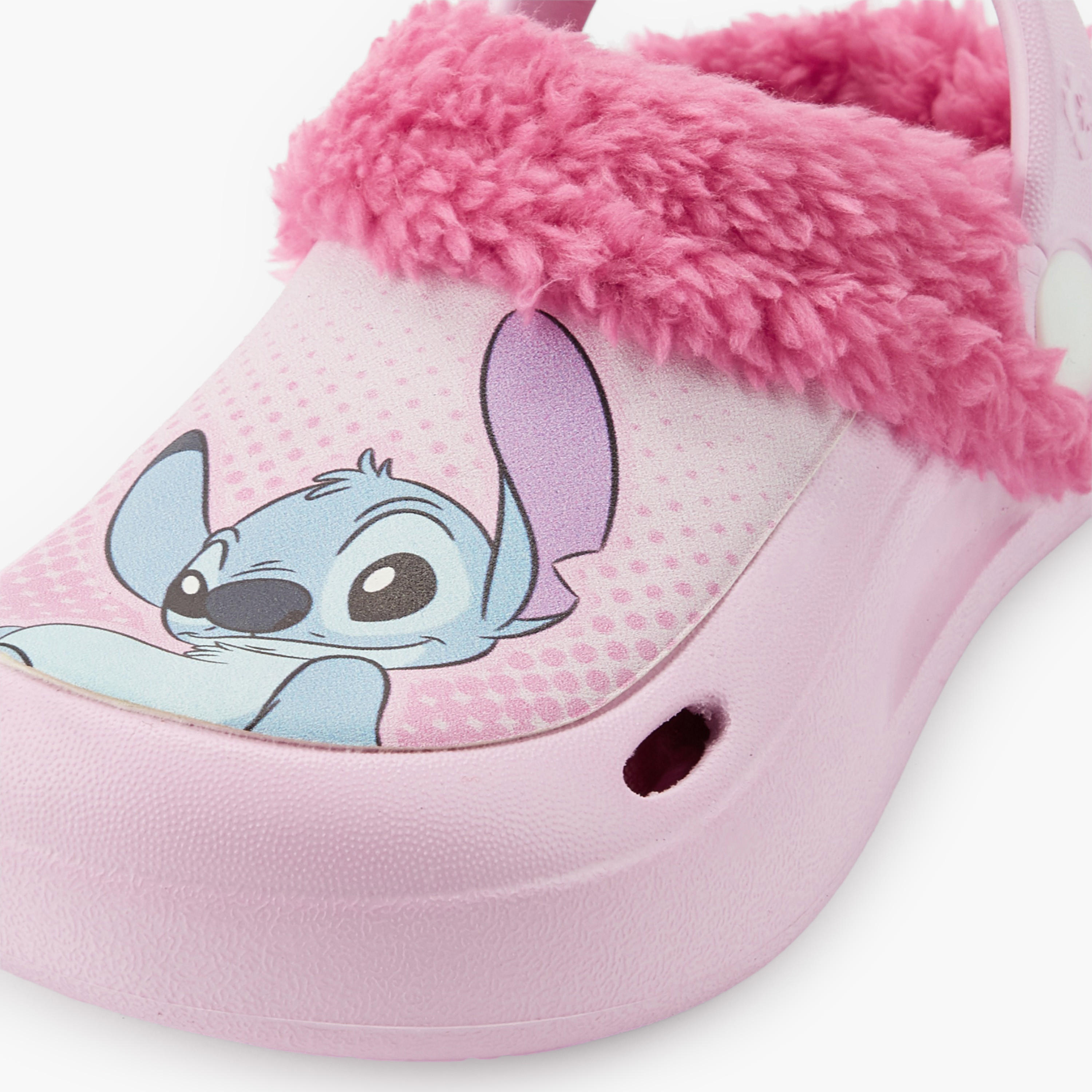 Disney Girls Lilo and Angel Faux Fur Clogs-girls-shoes-flipflopsandslides-image-4