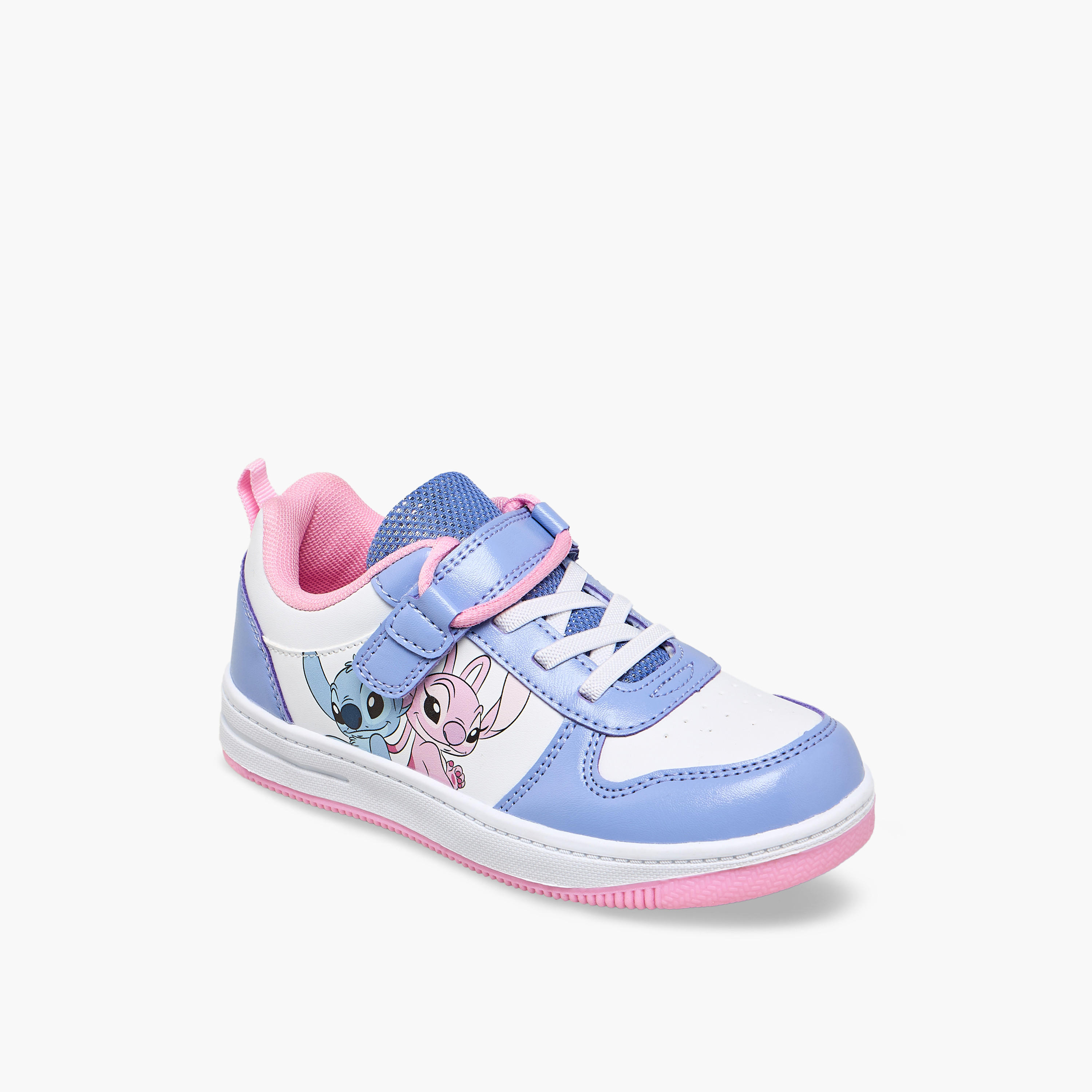 Disney Girls Stitch and Angel Hook & Loop Ankle Sneakers-girls-shoes-sneakers-image-2