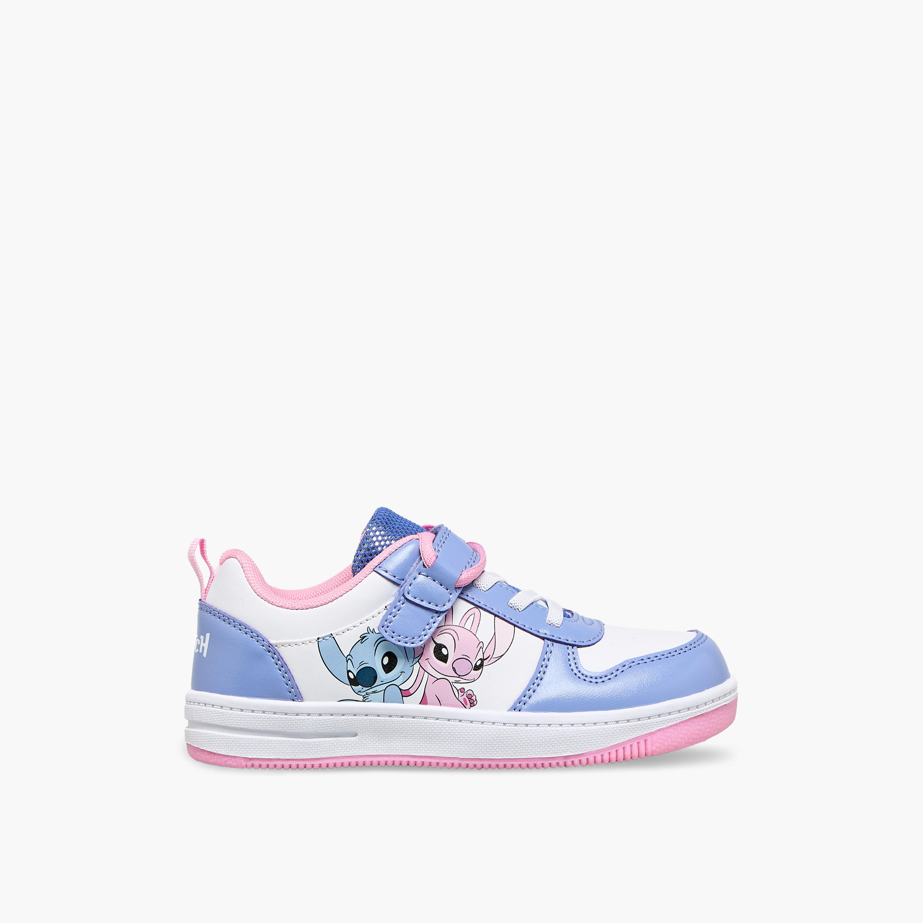 Disney Girls Stitch and Angel Hook & Loop Ankle Sneakers-girls-shoes-sneakers-image-3