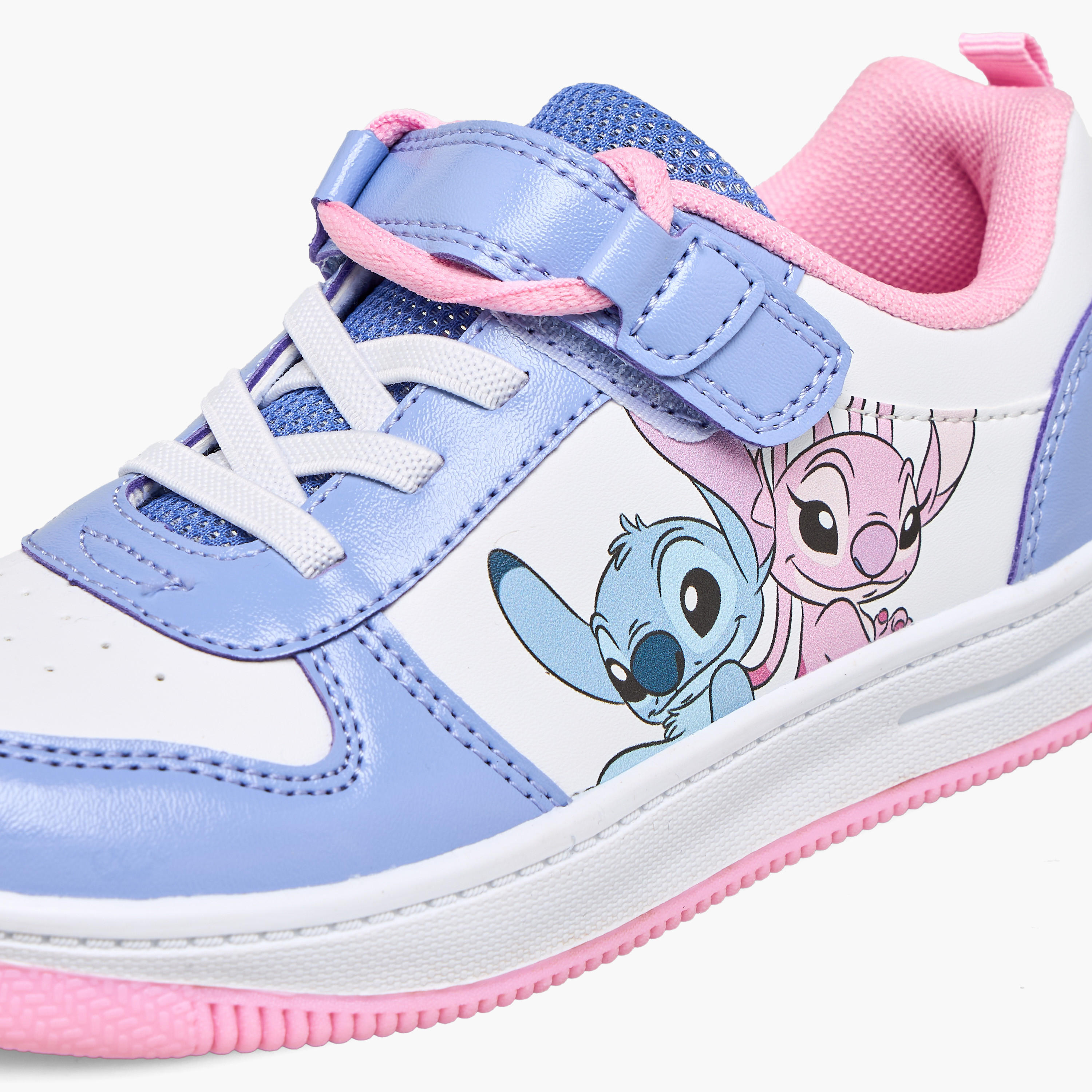 Disney Girls Stitch and Angel Hook & Loop Ankle Sneakers-girls-shoes-sneakers-image-4
