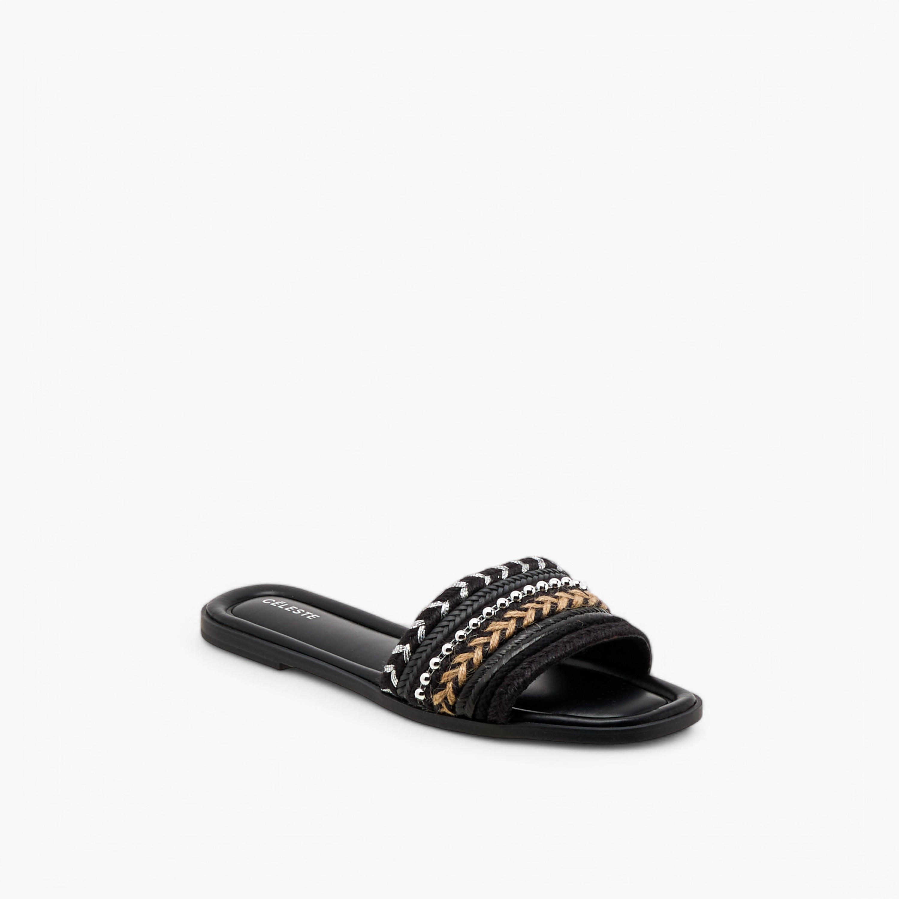 صندل مسطح سهل الارتداء ومزين للنساء من سيليست-women-shoes-flats-sandals-image-2