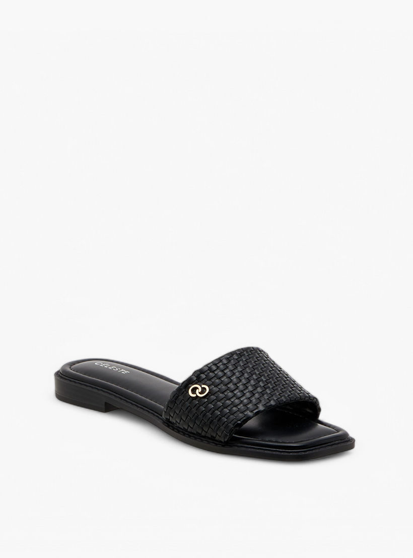 صندل مسطح سهل الارتداء بارز الملمس للنساء من سيليست-women-shoes-flats-sandals-image-2