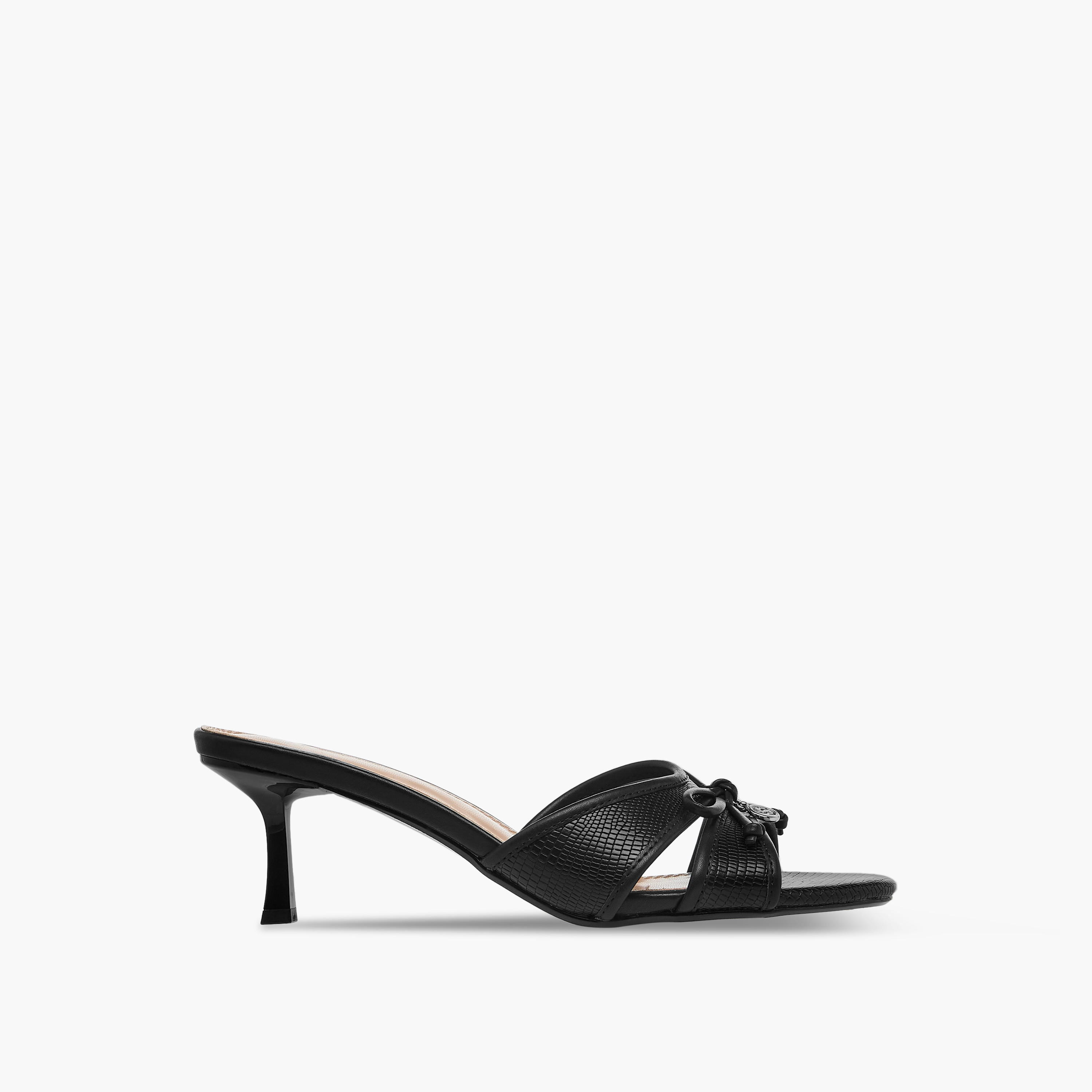 صندل بتفاصيل فيونكة سهل الارتداء مع كعب مدبب للنساء من سيليست-women-shoes-sandals-heeled-image-3