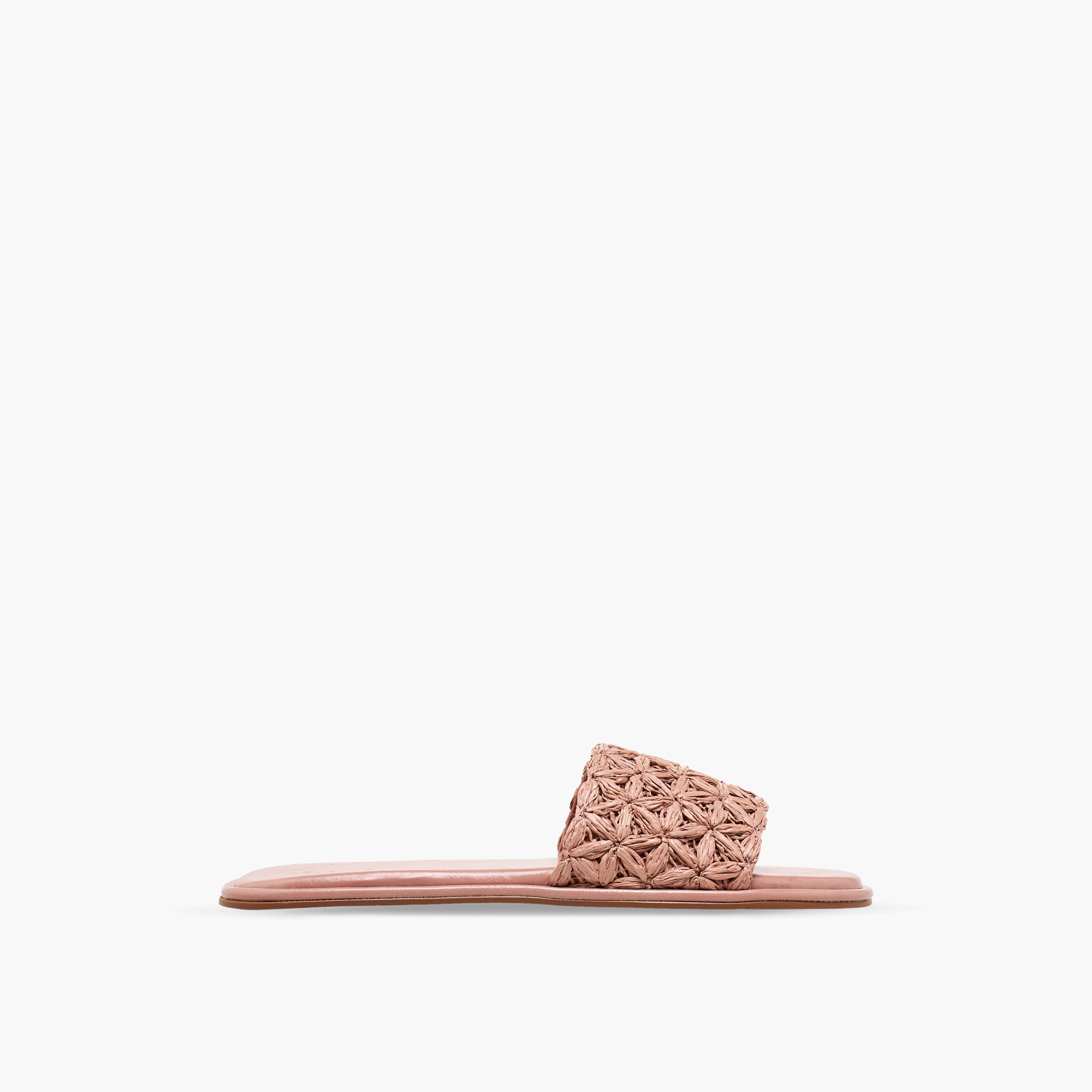 صندل مسطح منسوج بارز الملمس للنساء من سيليست-women-shoes-sandals-flats-image-3