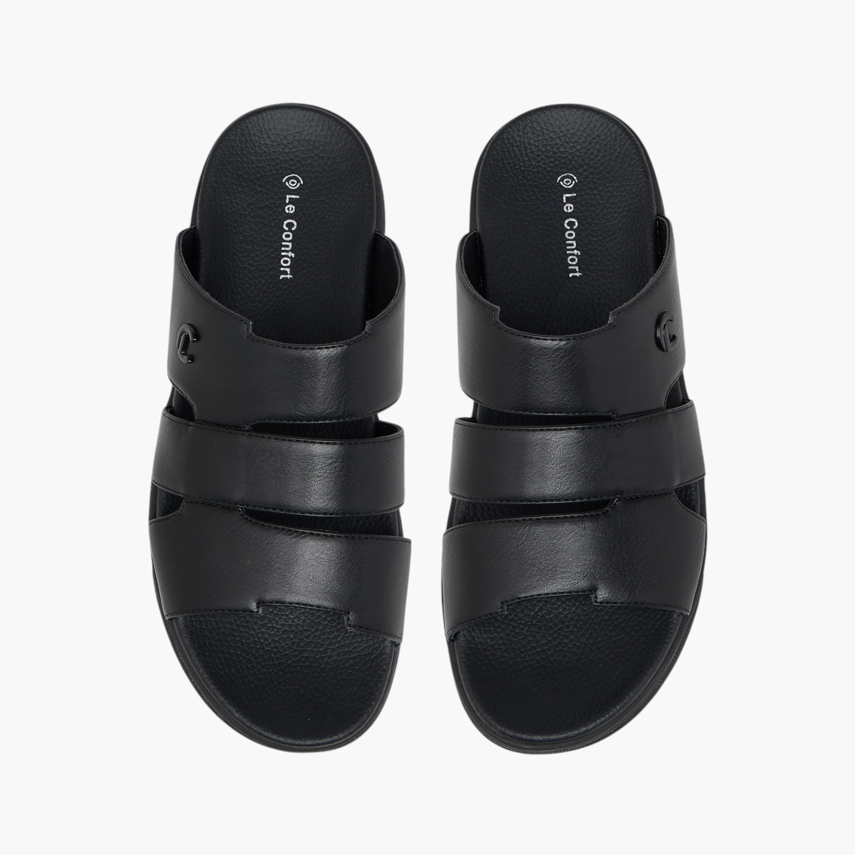 صندل مريح سادة سهل الارتداء من لو كونفورت-men-shoes-sandals-image-1