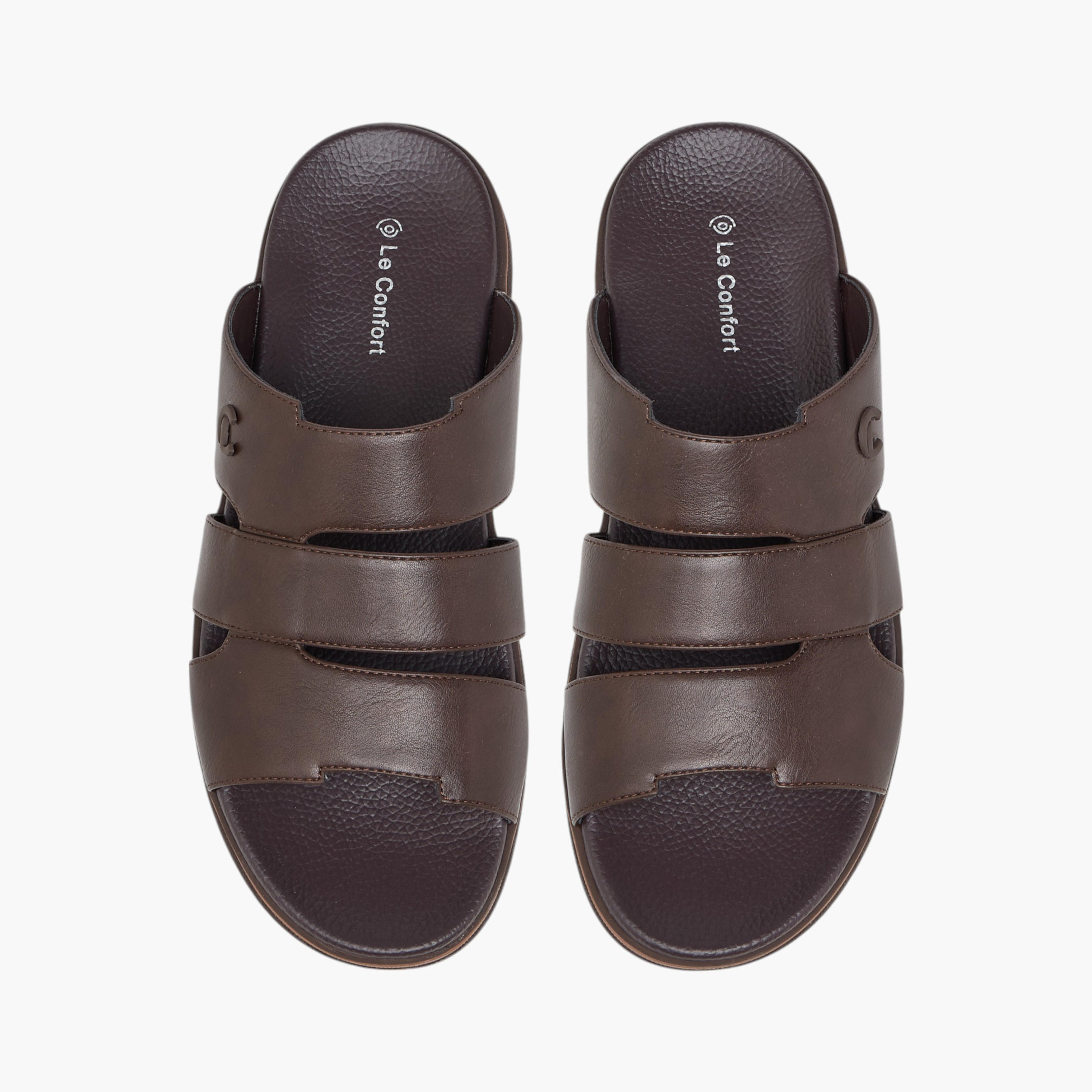 صندل مريح سادة سهل الارتداء من لو كونفورت-men-shoes-sandals-image-1