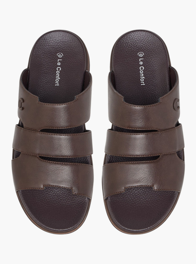 صندل مريح سادة سهل الارتداء من لو كونفورت-men-shoes-sandals-image-1