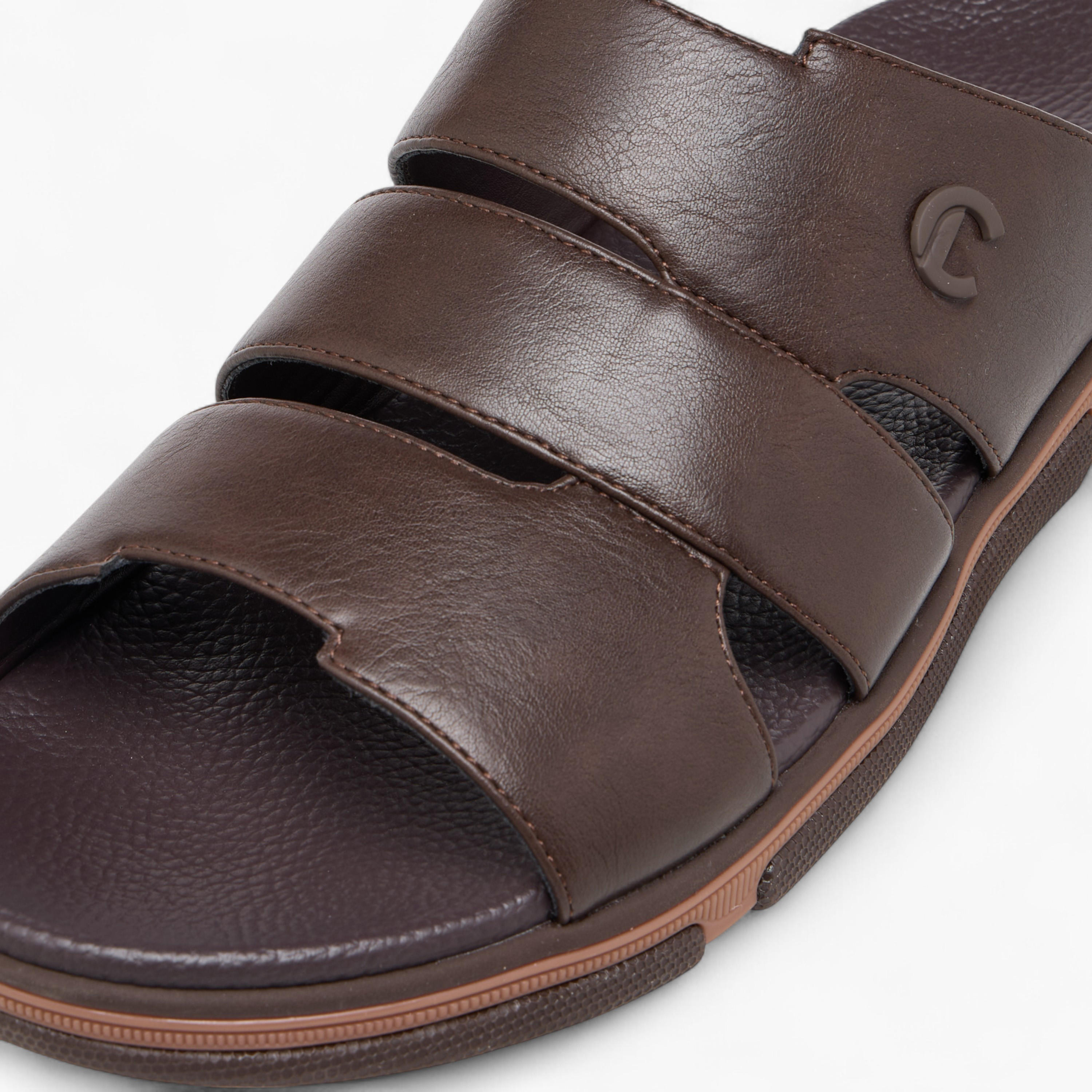 صندل مريح سادة سهل الارتداء من لو كونفورت-men-shoes-sandals-image-4