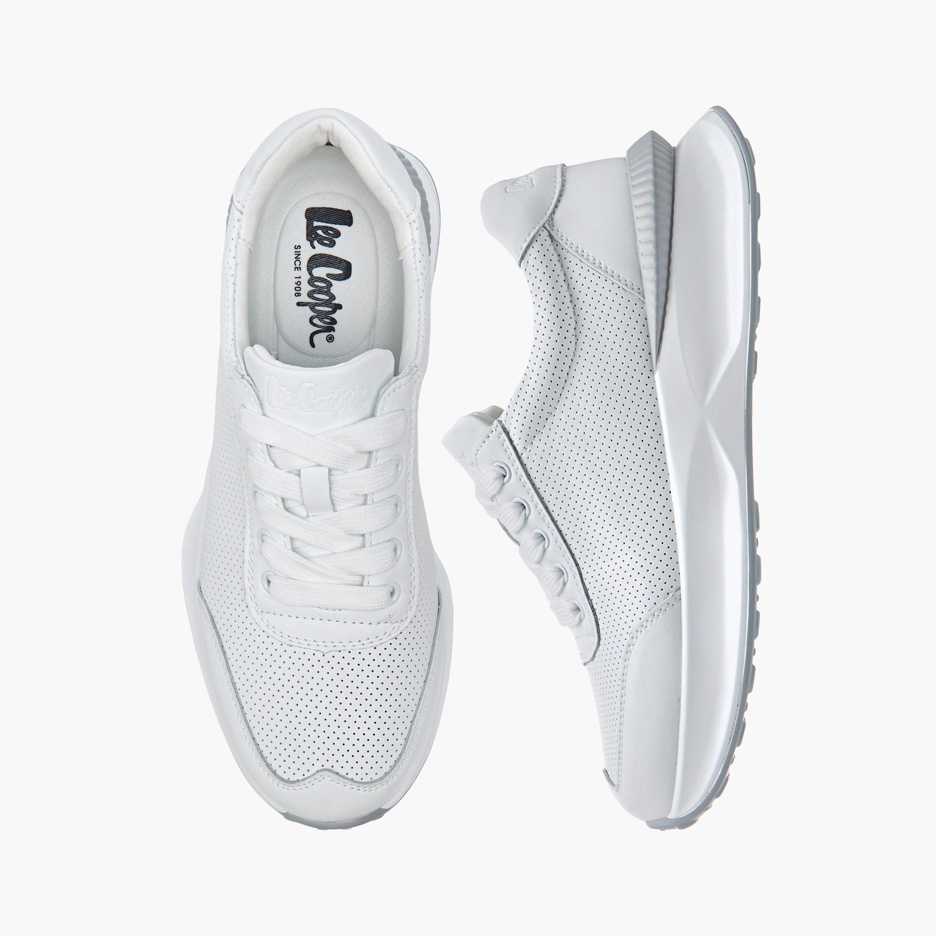 Lee Cooper Women's Textured Lace-Up Sneakers-women-shoes-sneakers-image-1