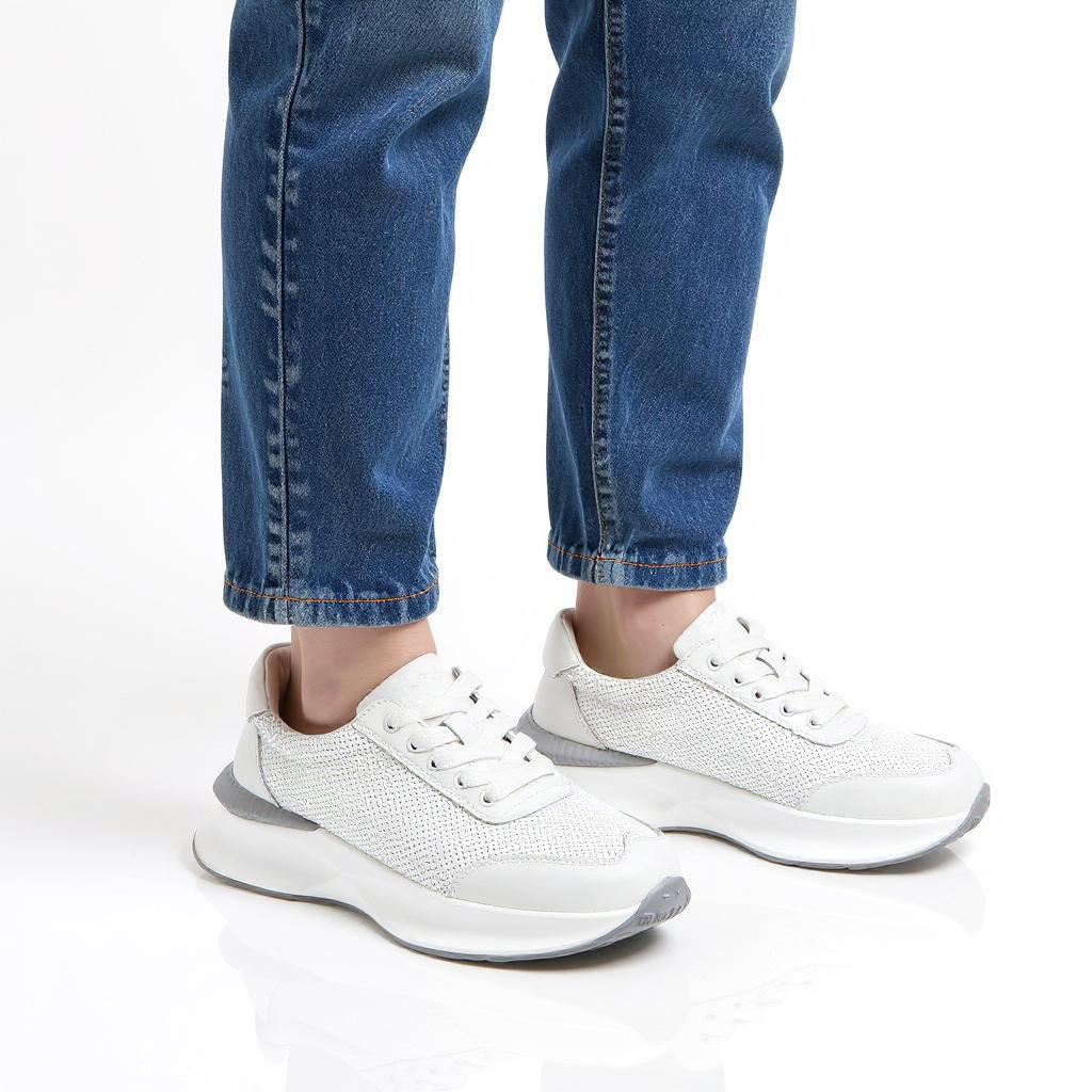 Lee Cooper Women's Textured Lace-Up Sneakers-women-shoes-sneakers-image-2