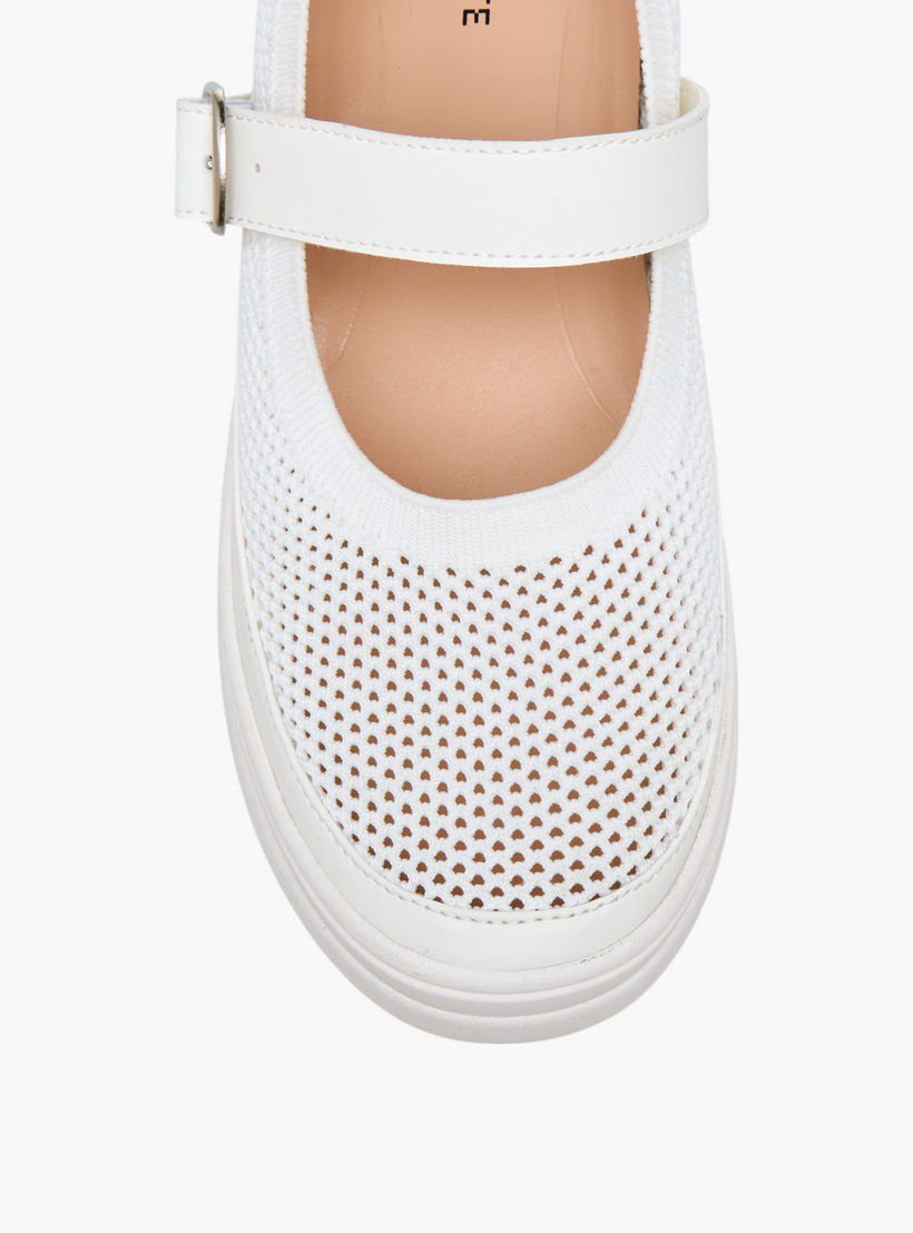 حذاء سنيكرز بارز الملمس بإبزيم إغلاق للنساء من سيليست - LS24040569-women-shoes-sneakers-image-4