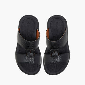 صندل عربي مريح بارز الملمس بتفاصيل إبزيم من لو كونفورت-boys-shoes-sandals-image-1