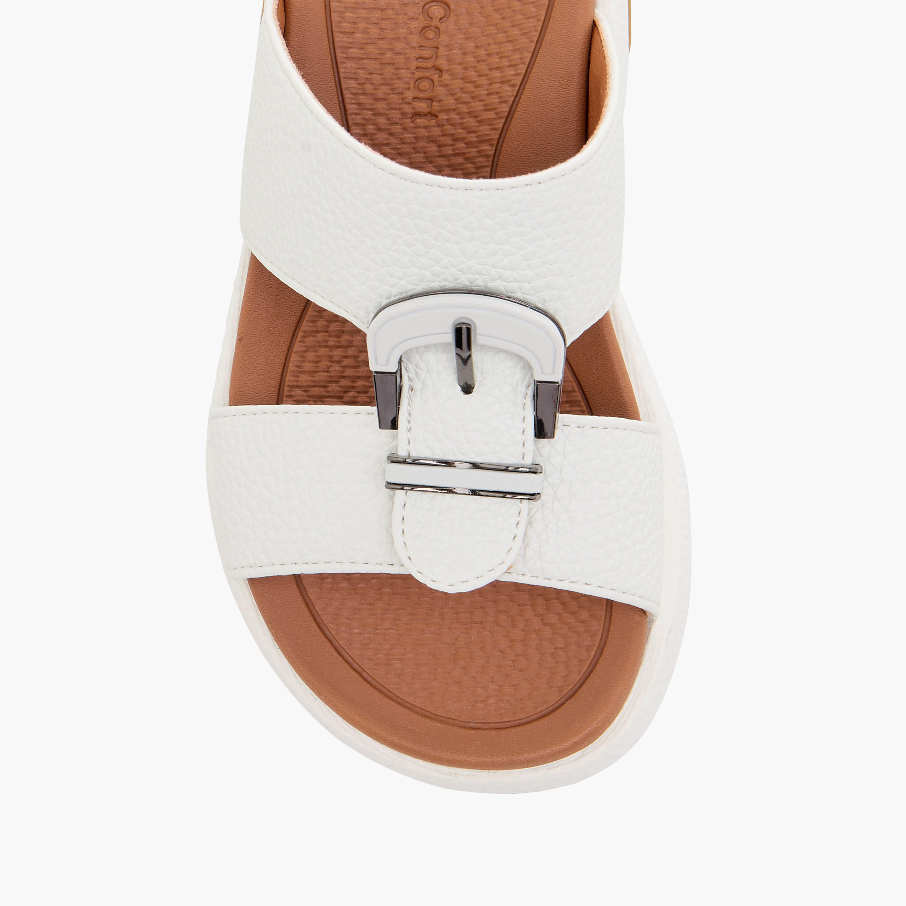 صندل عربي مريح بارز الملمس بتفاصيل إبزيم من لو كونفورت-boys-shoes-sandals-image-3