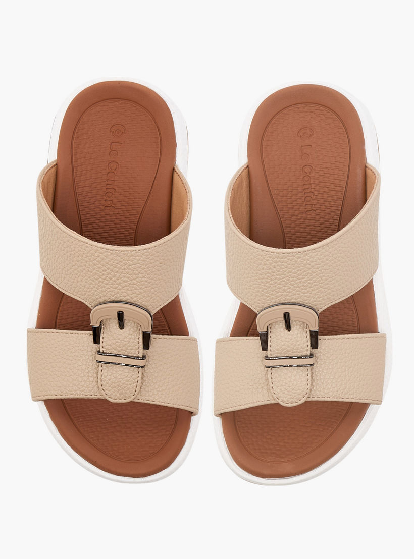 Le Confort Textured Slip-On Comfort Arabic Sandal-boys-shoes-sandals-image-1