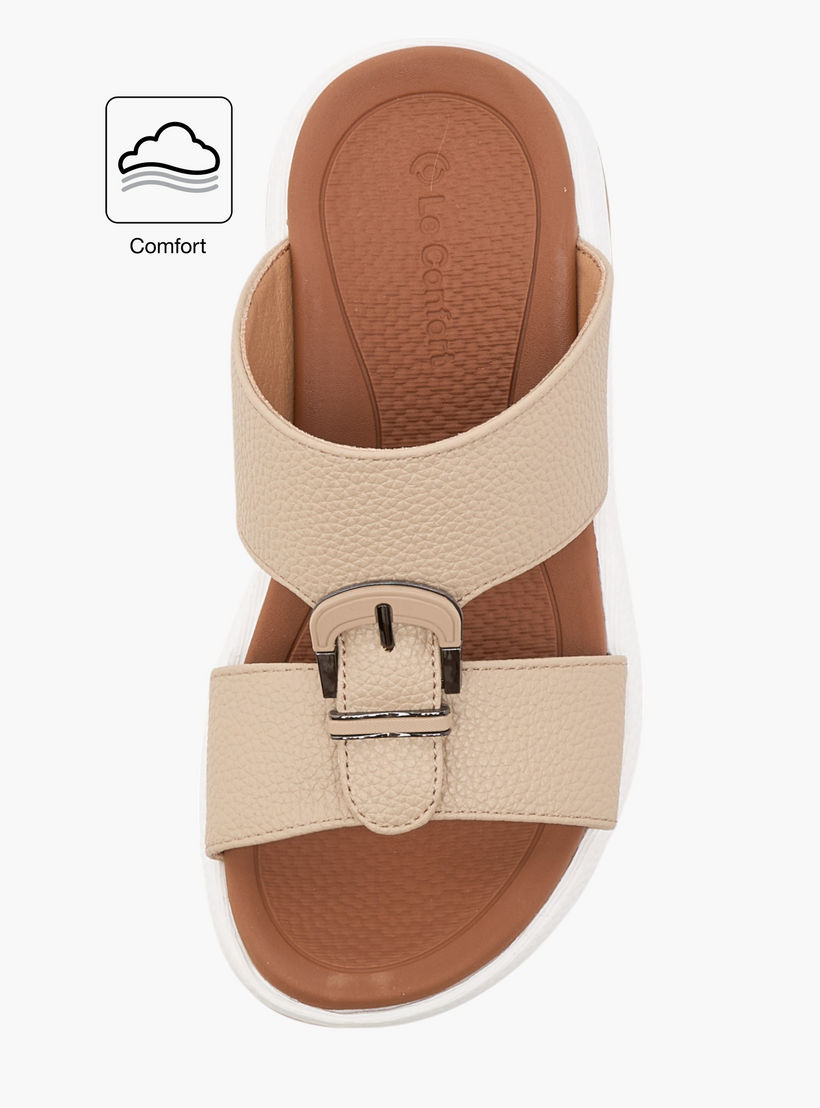 Le Confort Textured Slip-On Comfort Arabic Sandal-boys-shoes-sandals-image-2