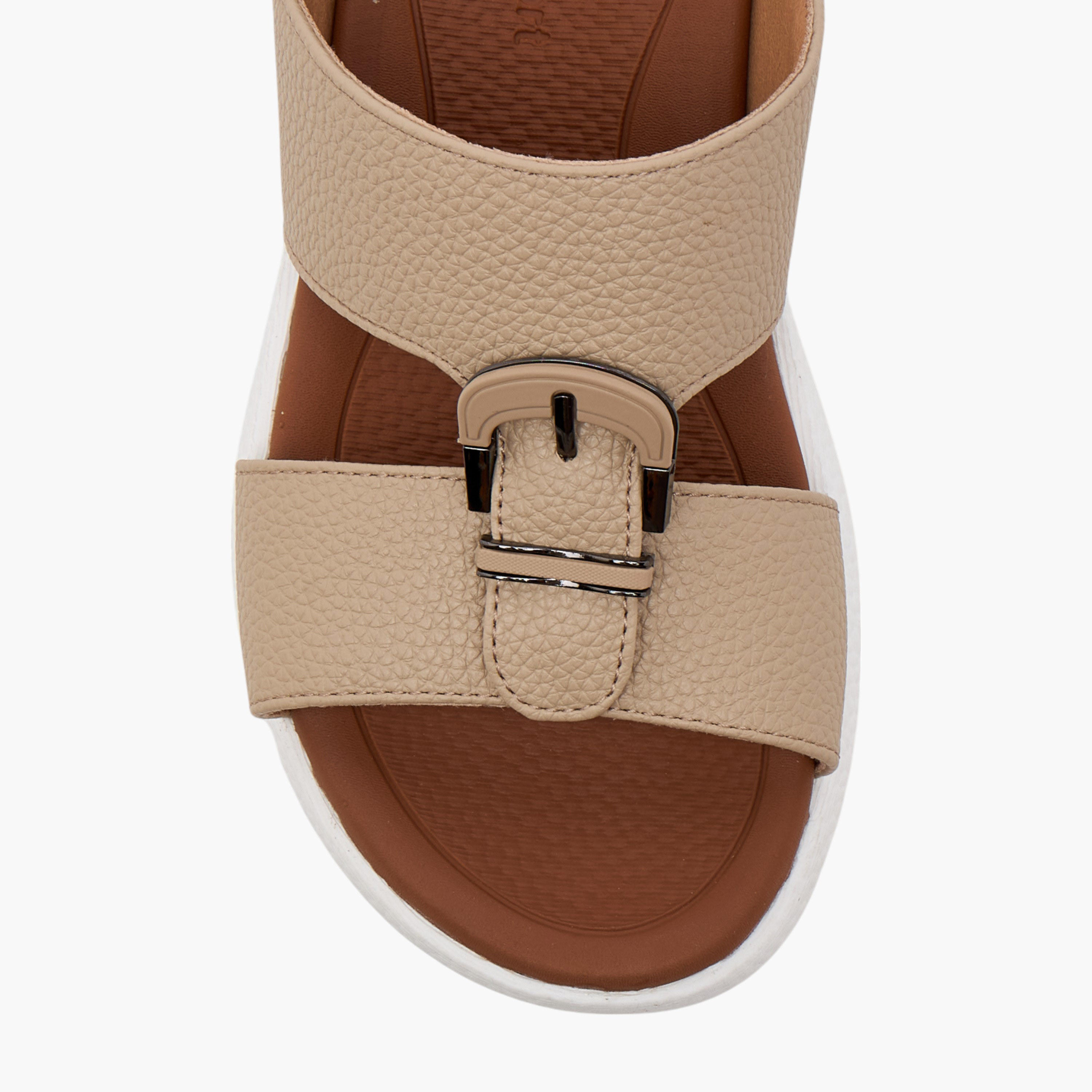 Le Confort Textured Slip-On Comfort Arabic Sandal-boys-shoes-sandals-image-4