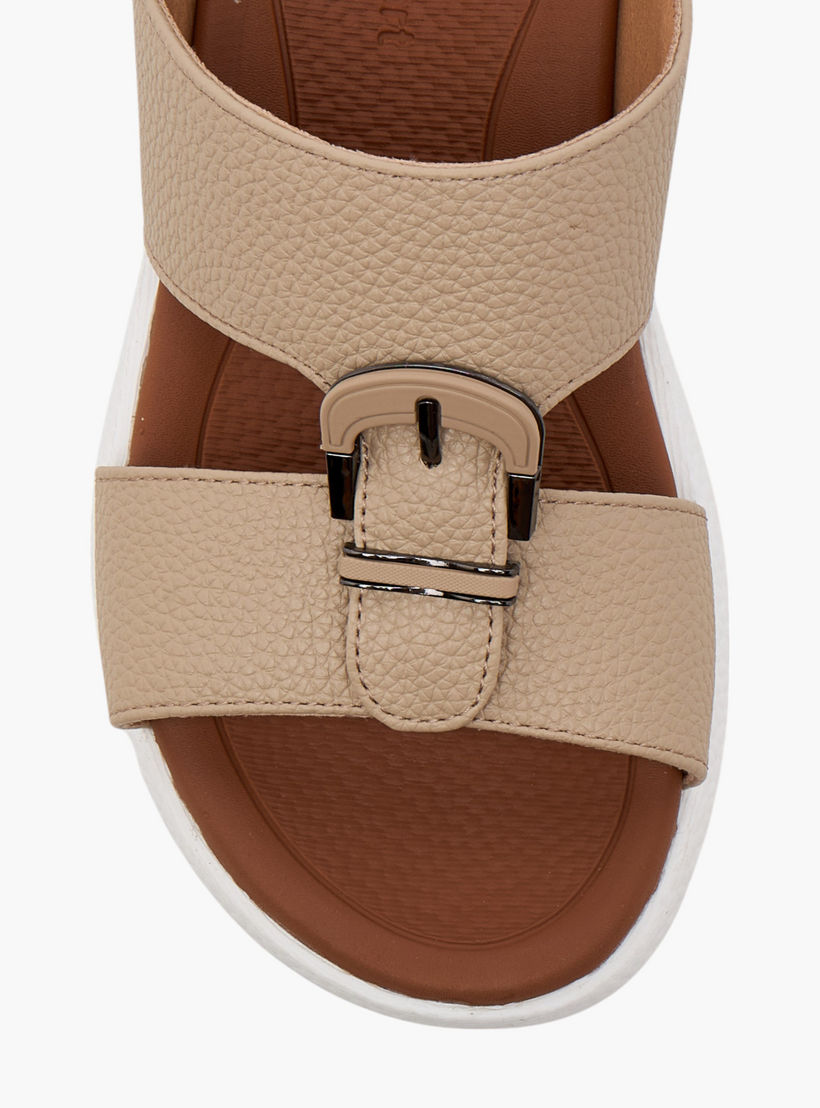 Le Confort Textured Slip-On Comfort Arabic Sandal-boys-shoes-sandals-image-4