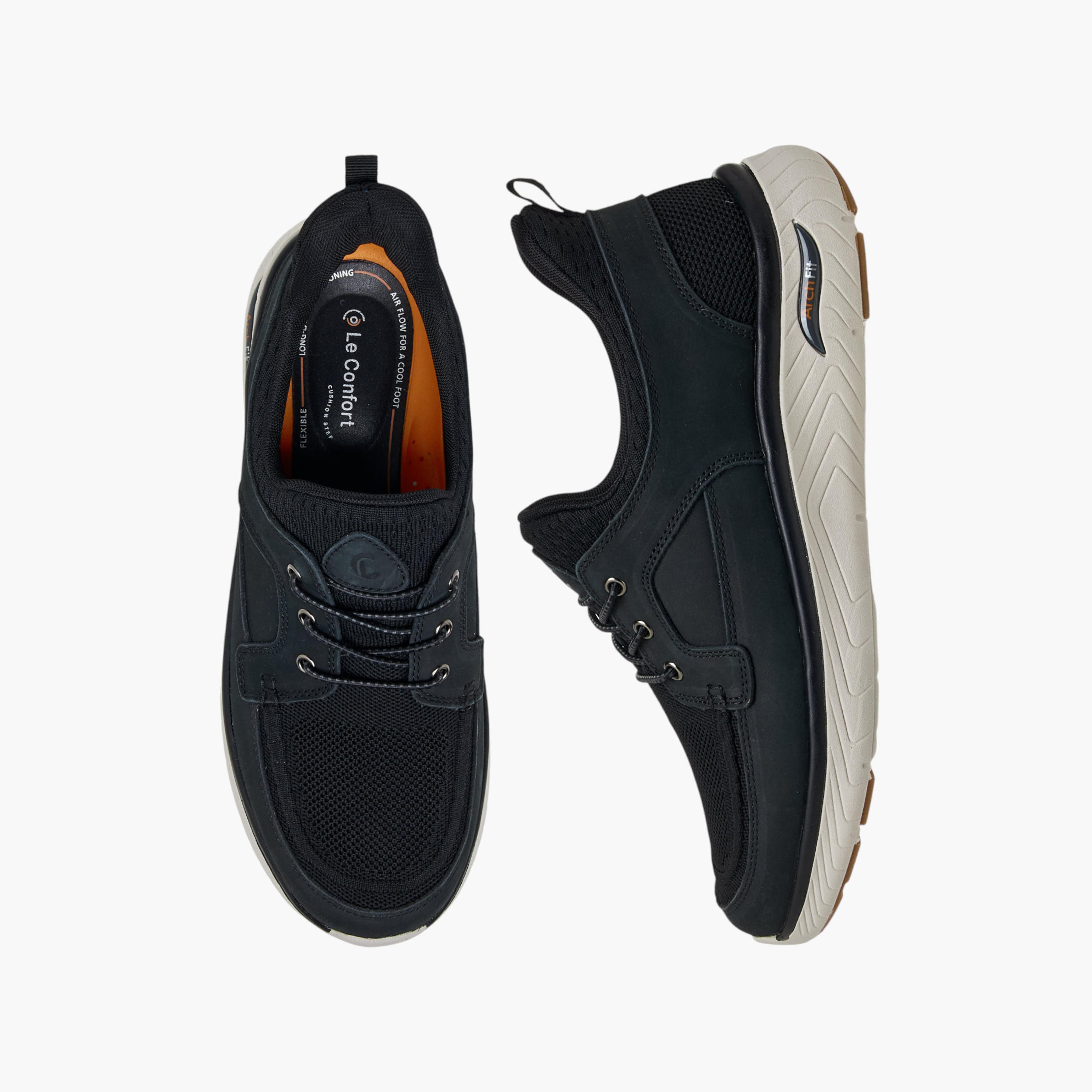 حذاء لوفر جلد طبيعي بلونين سهل الارتداء للرجال من لو كونفور-men-shoes-loafersandmoccasins-image-1