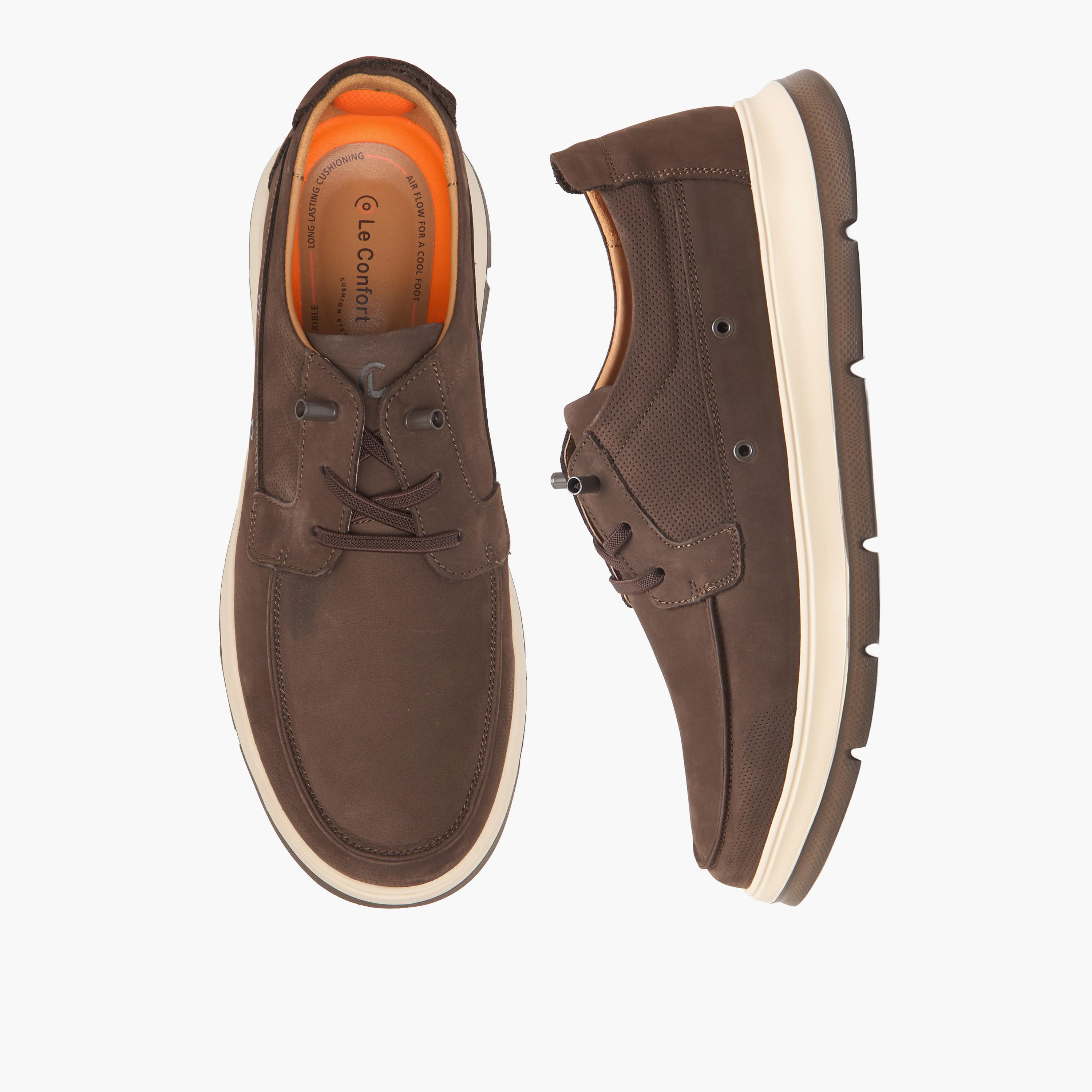 Le Confort Men Lace-Up Leather Ankle Sneakers-men-shoes-sneakers-image-1