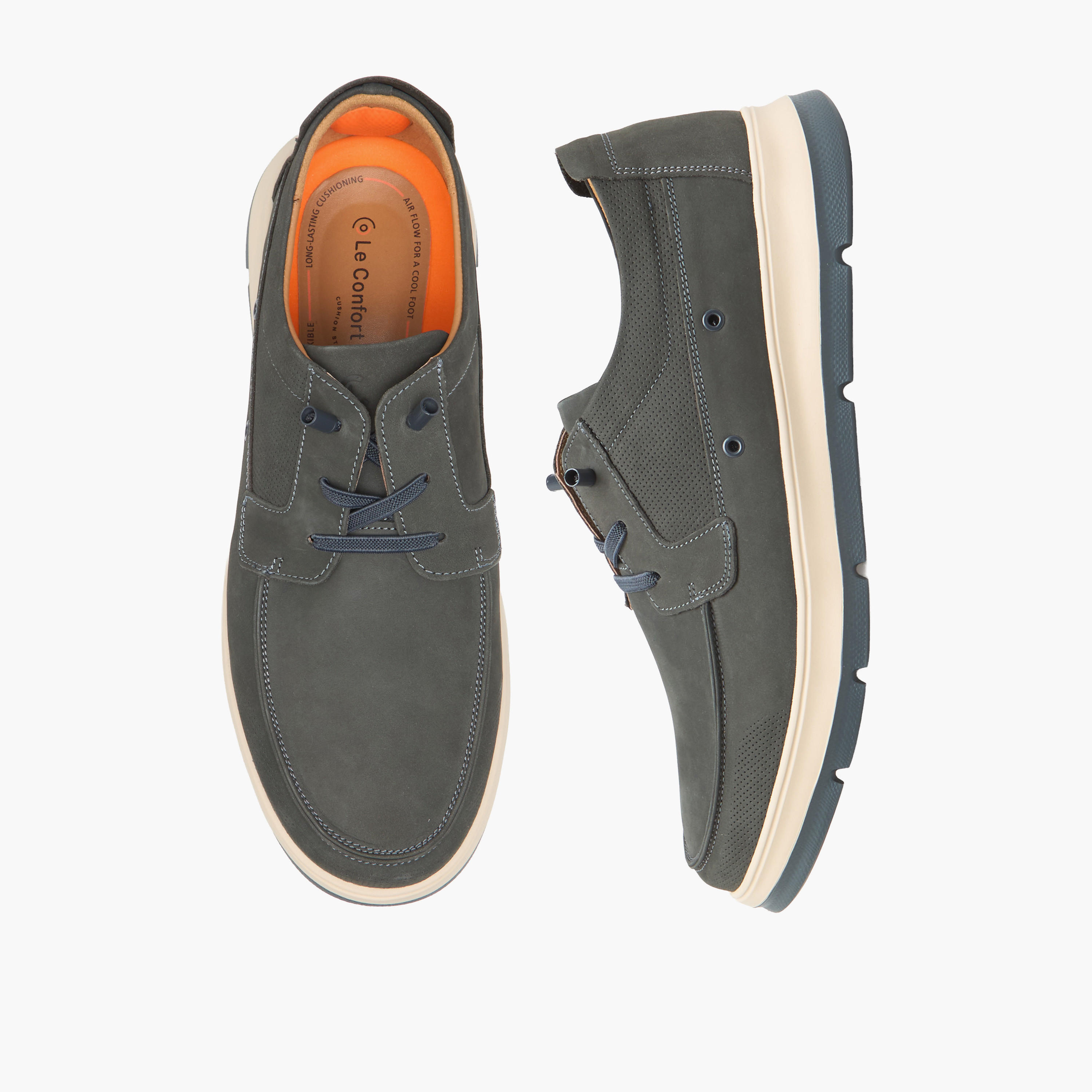 حذاء سنيكرز جلد للكاحل برباط للرجال من لو كونفورت-men-shoes-sneakers-image-1