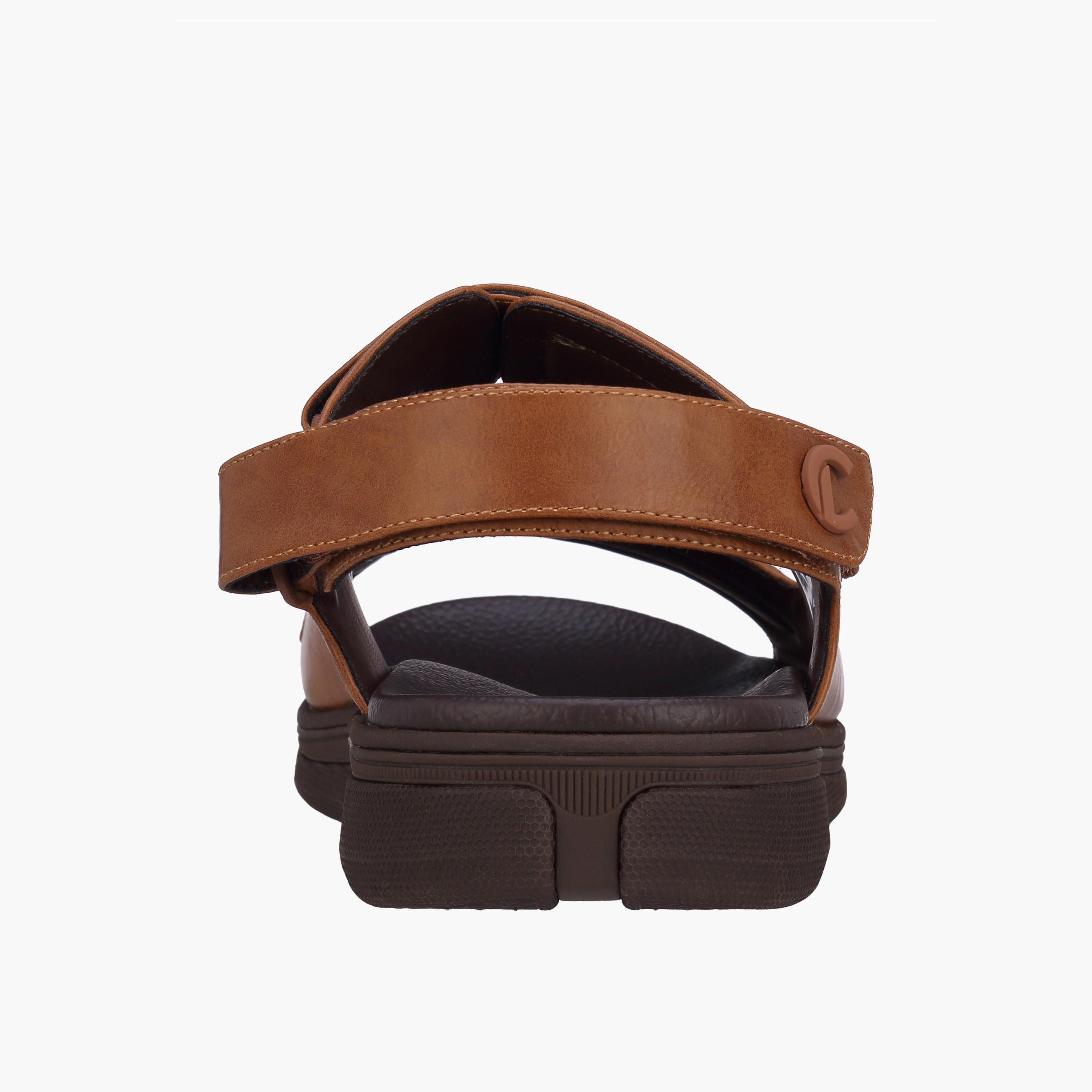 Le Confort Men Textured Hook & Loop Sandals-men-shoes-sandals-image-4
