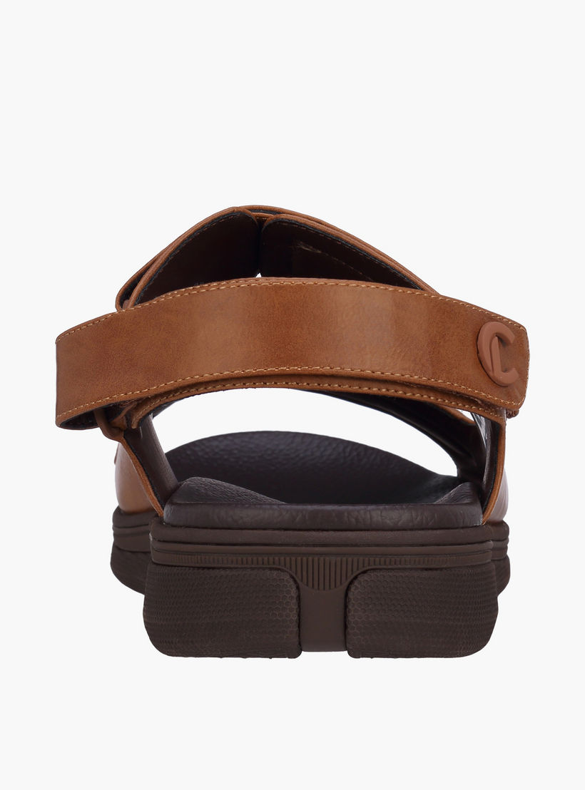 Le Confort Men Textured Hook & Loop Sandals-men-shoes-sandals-image-4