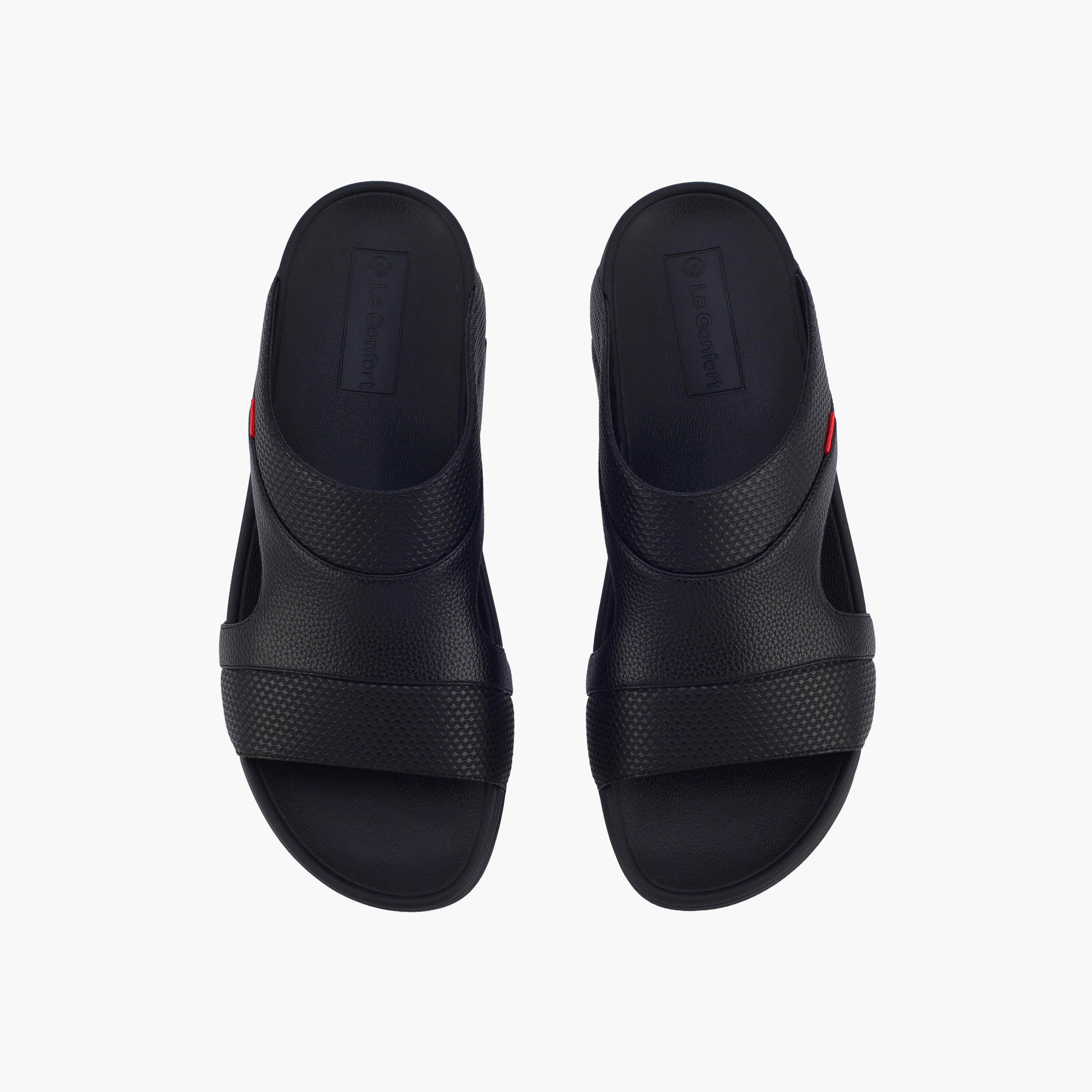 Le Confort Men Textured Slip-On Sandals-men-shoes-sandals-image-1