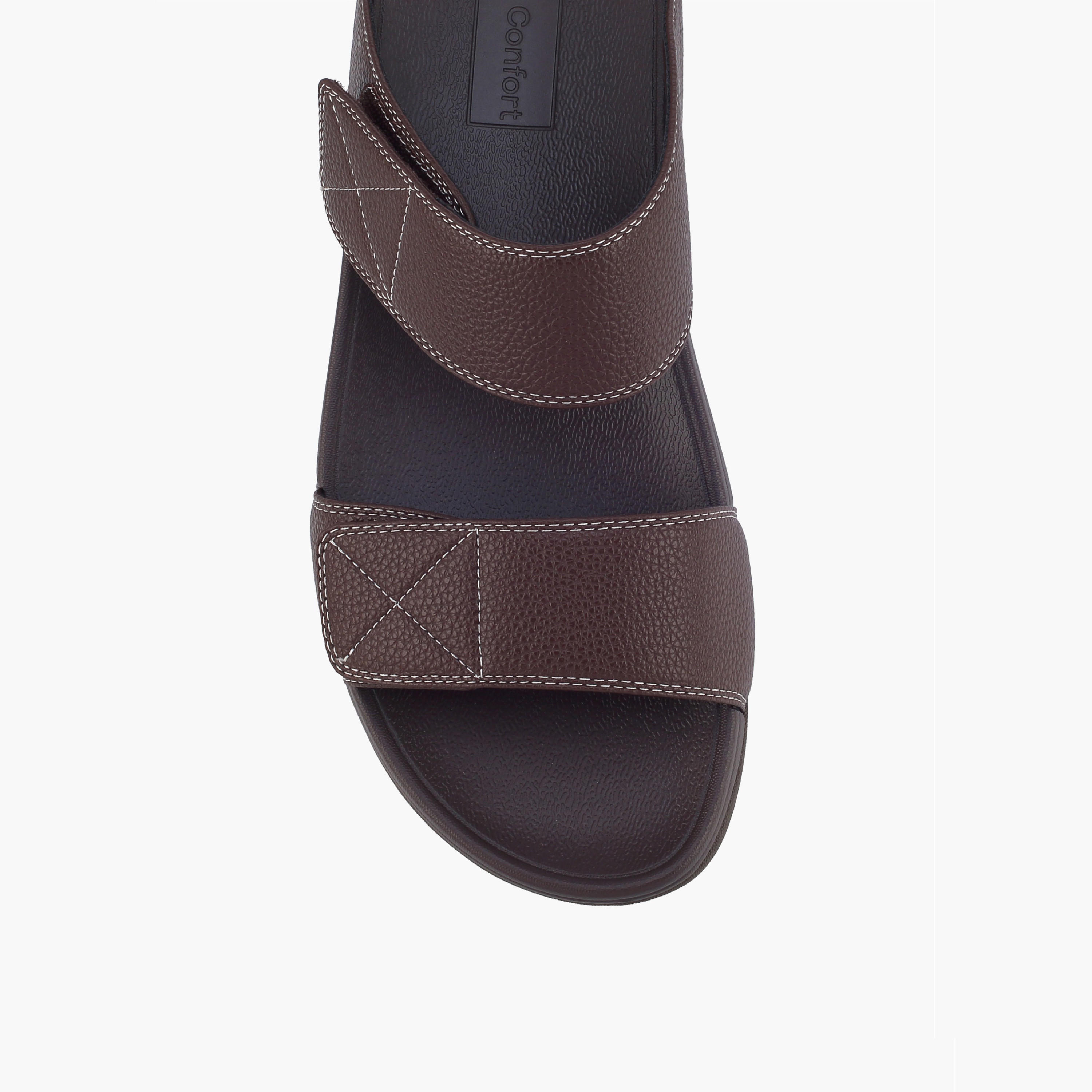 Le Confort Men Double Strap Hook & Loop Sandals-men-shoes-sandals-image-3