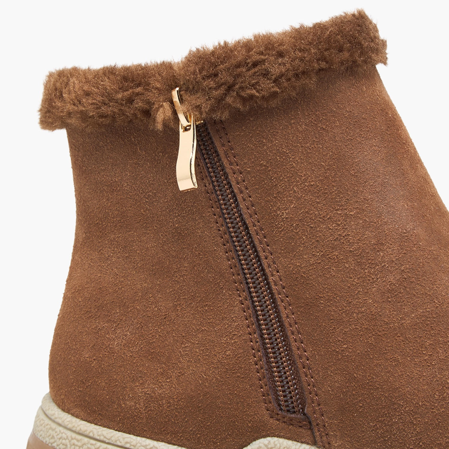 Le Confort Women Faux Fur Trim Ankle Boot-women-shoes-boots-image-5