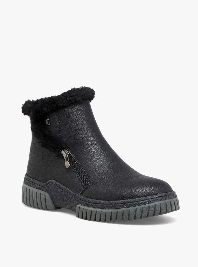 Le Confort Women Faux Fur Ankle Boot-women-shoes-boots-image-2