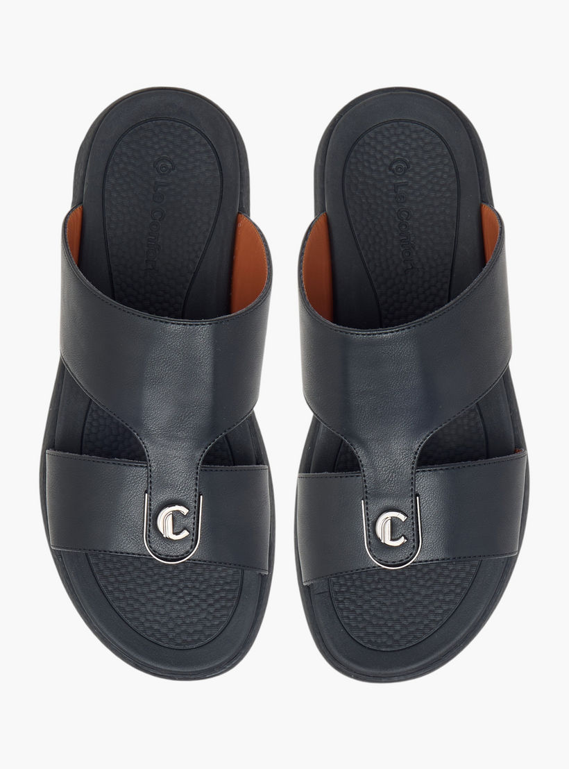 Le Confort Cutout Detail Slip-On Arabic Comfort Sandals-men-shoes-sandals-image-1