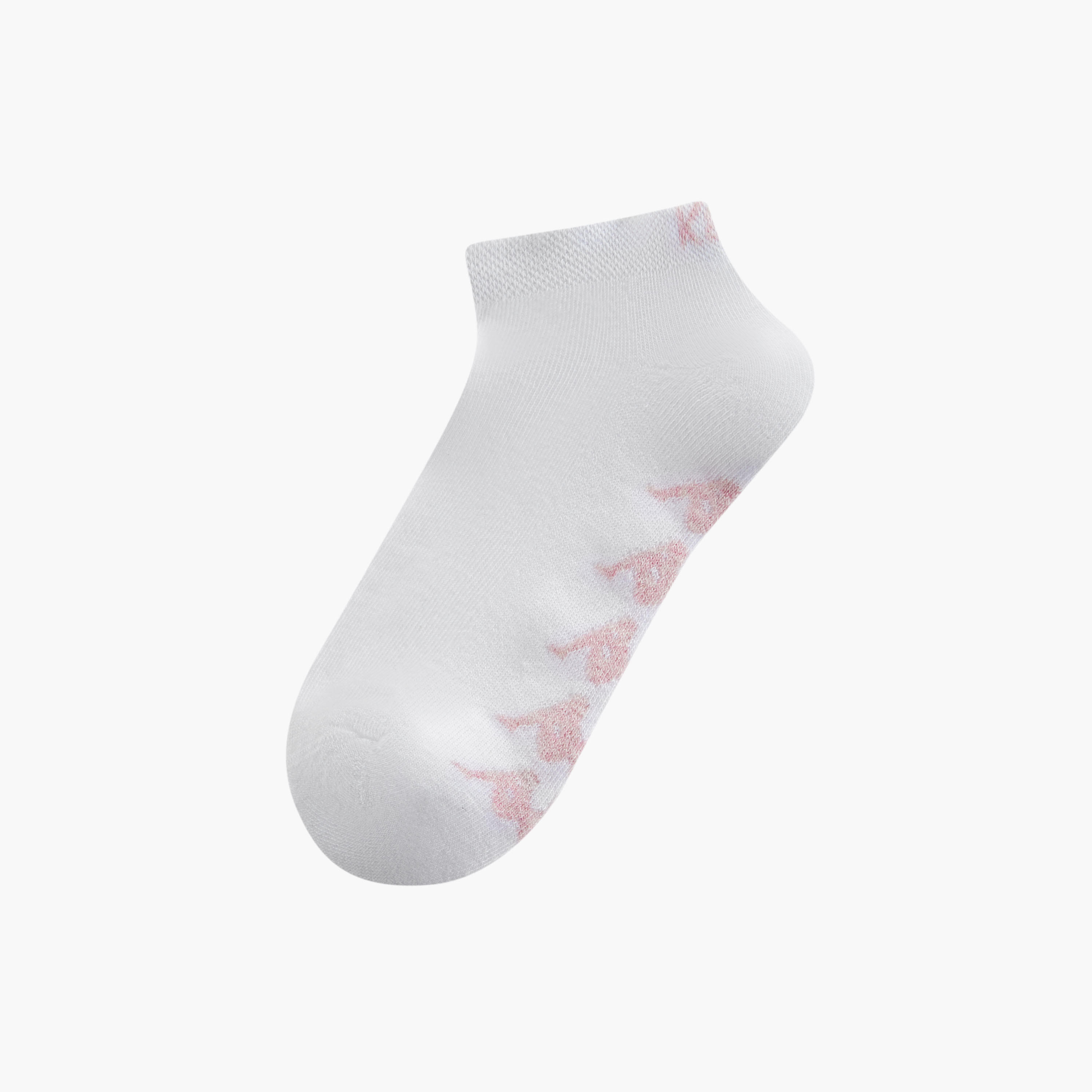 Kappa Printed Ankle Length Cushioned Sports Socks - Set of 3-women-socksandstockings-image-2