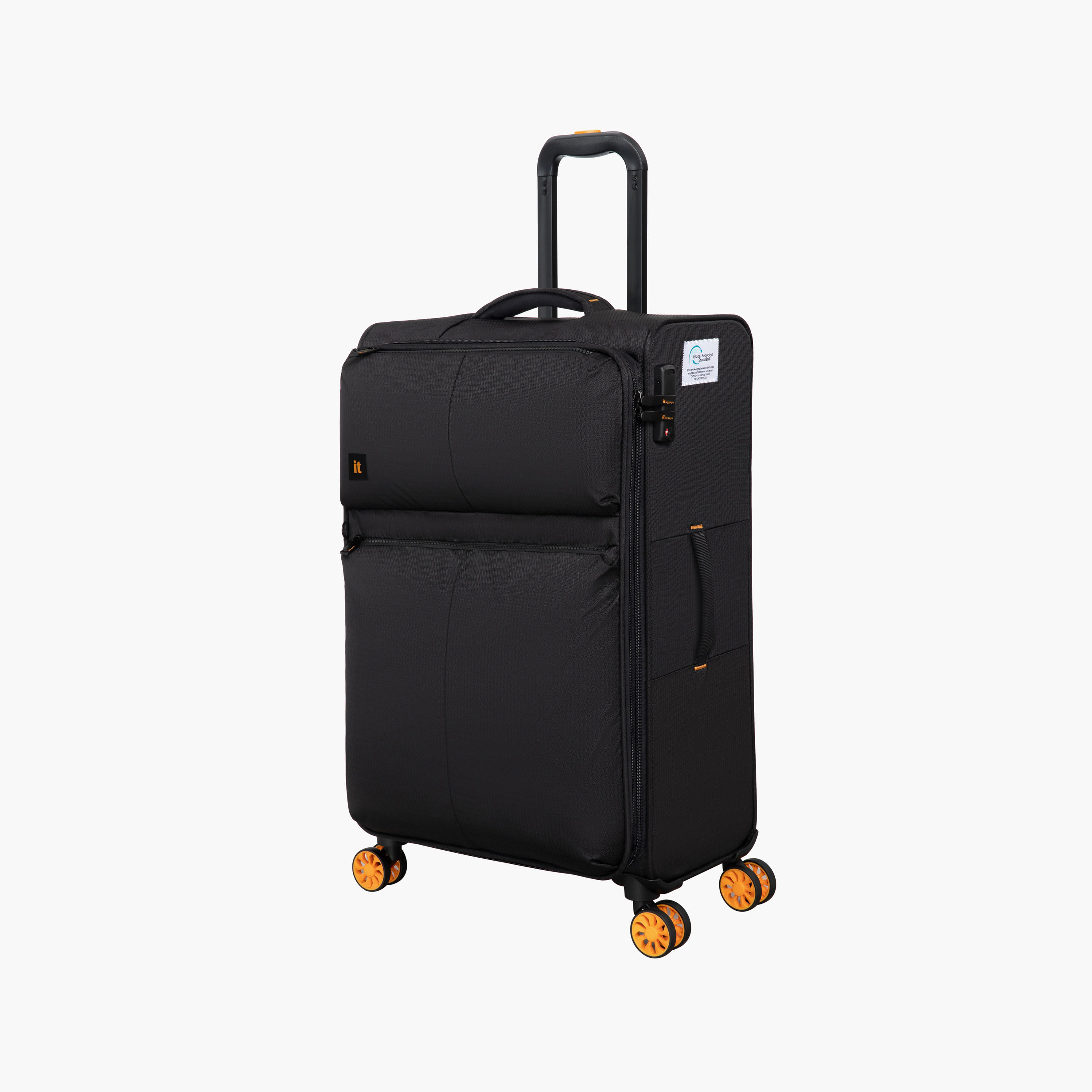 IT Solid Softcase Trolley Bag with Retractable Handle - 24 Inches Check-in Bag-travel-luggagesandbags-luggage-image-1