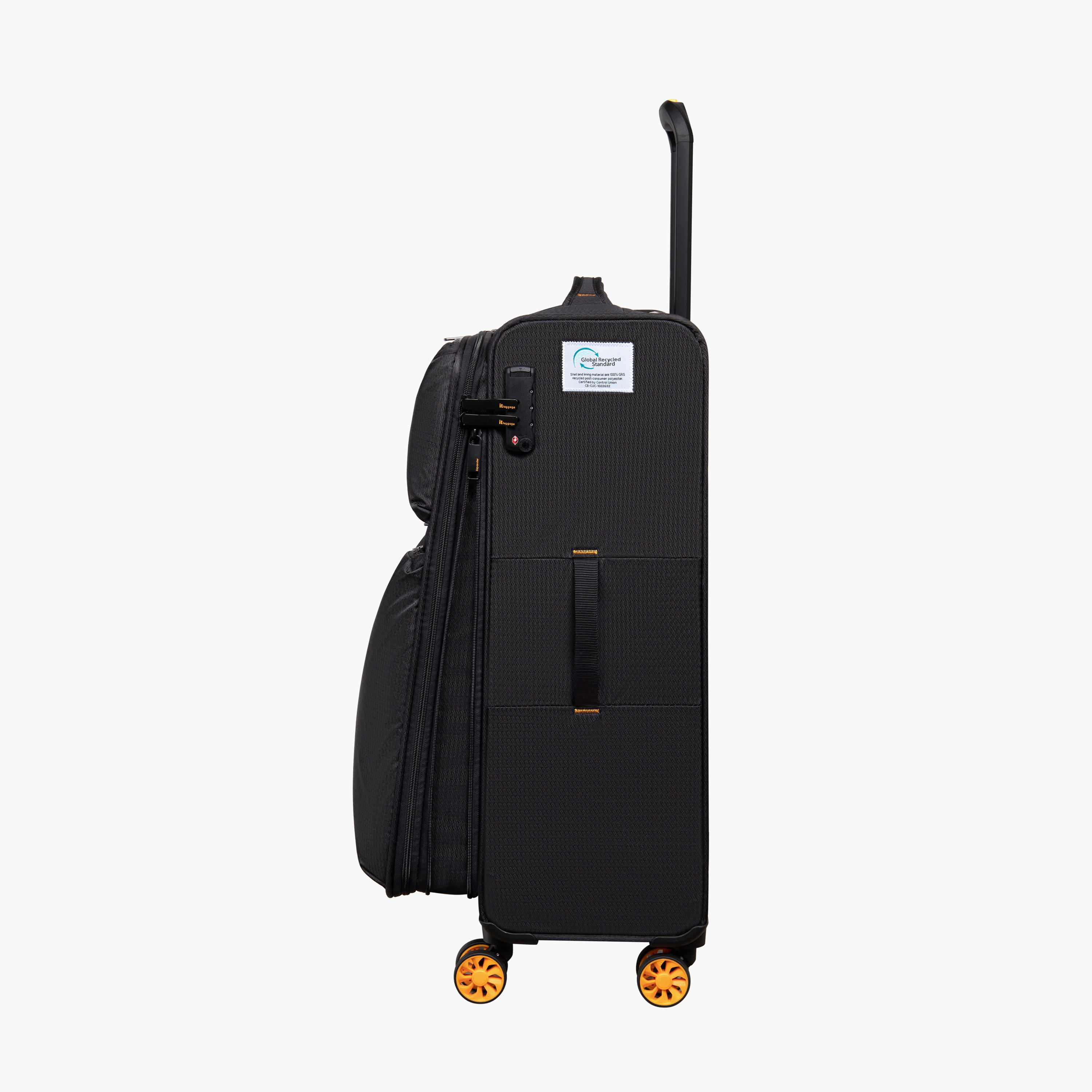 IT Solid Softcase Trolley Bag with Retractable Handle - 24 Inches Check-in Bag-travel-luggagesandbags-luggage-image-5