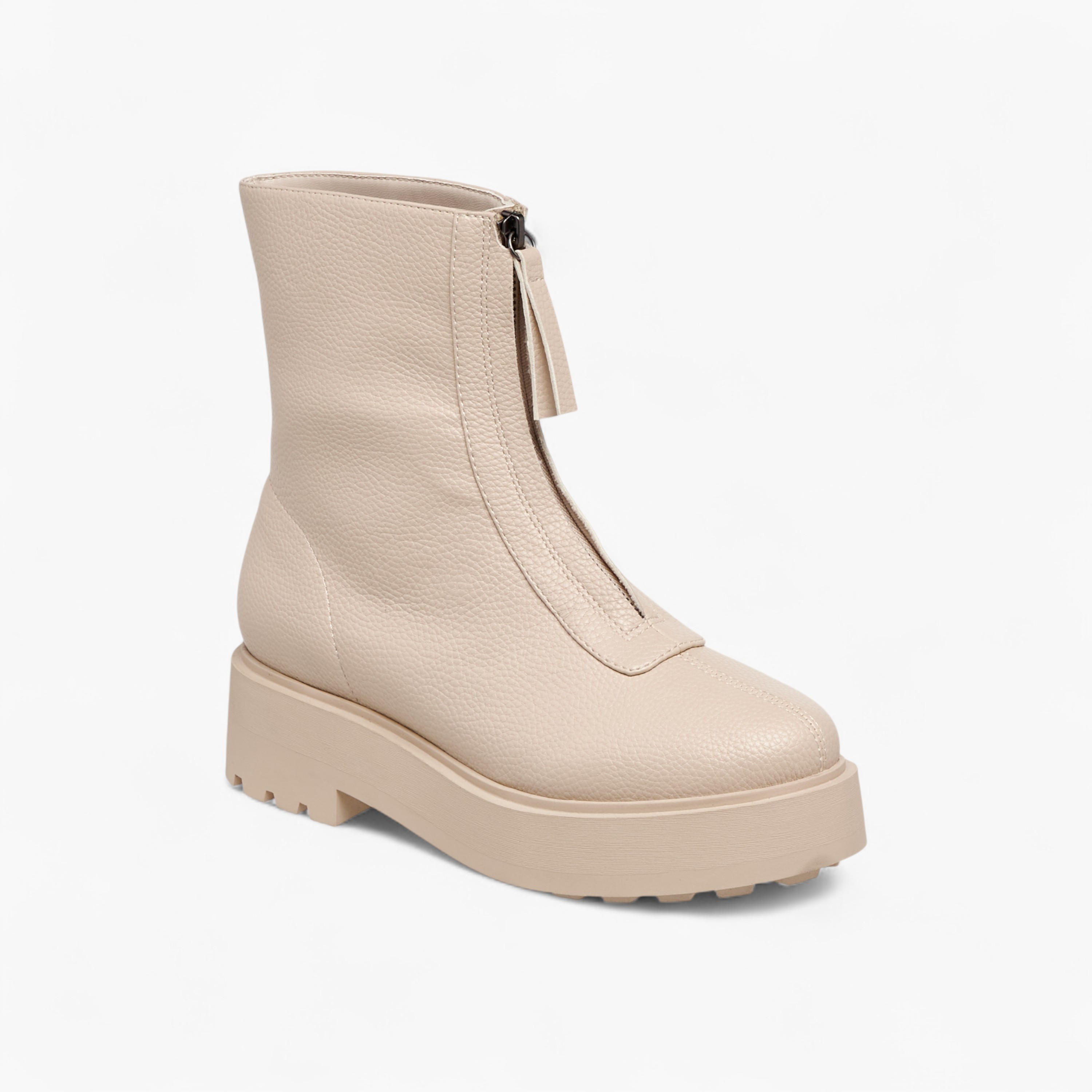بوت بطول الكاحل بارز الملمس بسحاب إغلاق للنساء من سيليست-women-shoes-boots-image-2