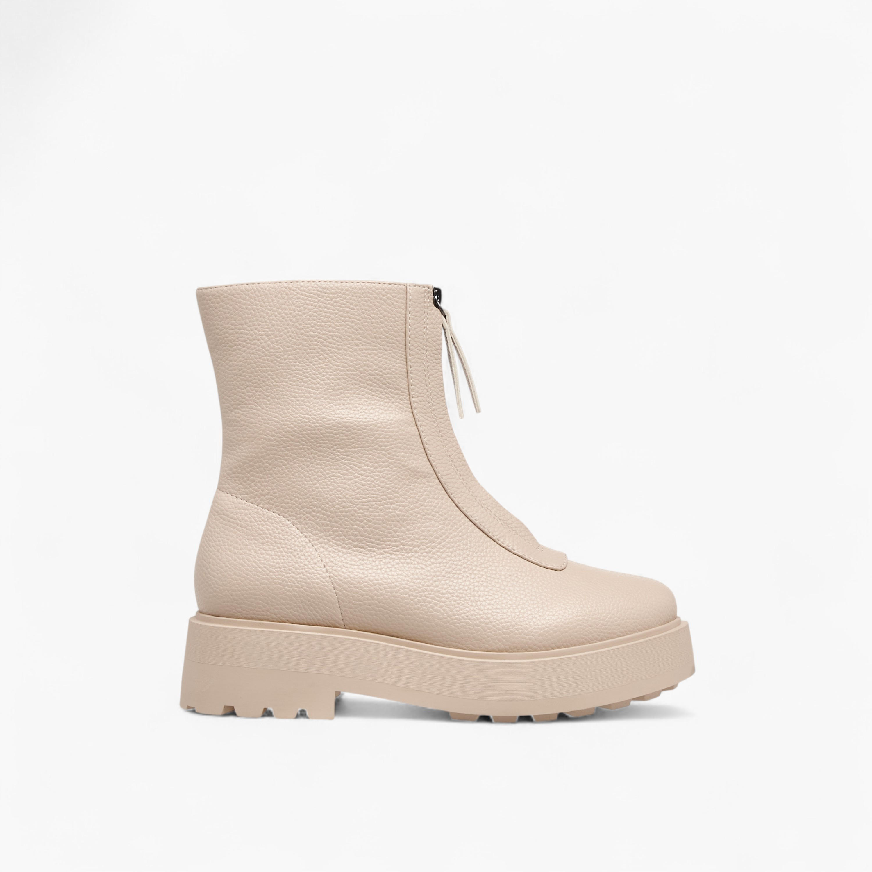 بوت بطول الكاحل بارز الملمس بسحاب إغلاق للنساء من سيليست-women-shoes-boots-image-3