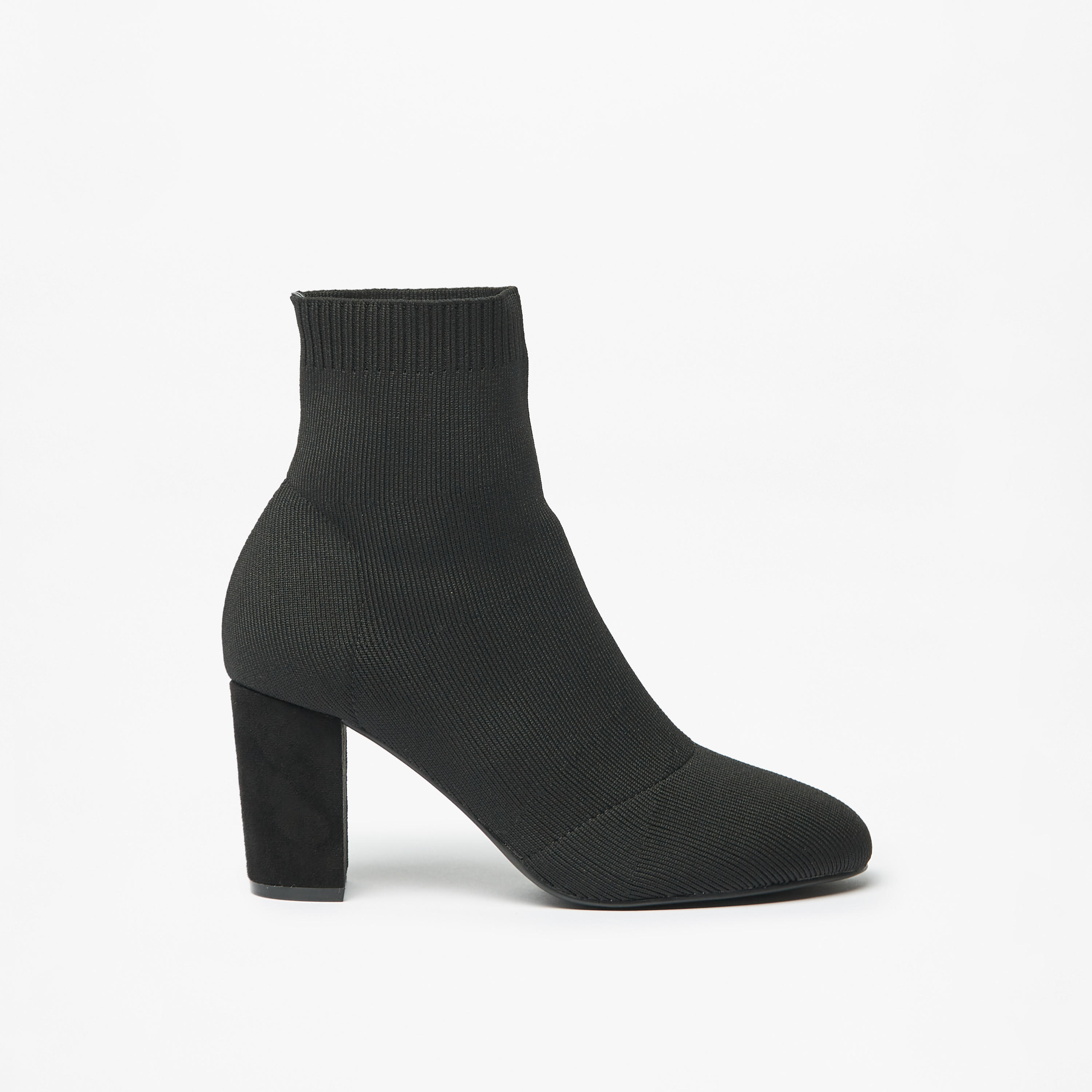 حذاء بطول الكاحل سهل الارتداء وبارز الملمس بِكعب سميك للنساء من سيليست-women-shoes-boots-image-4