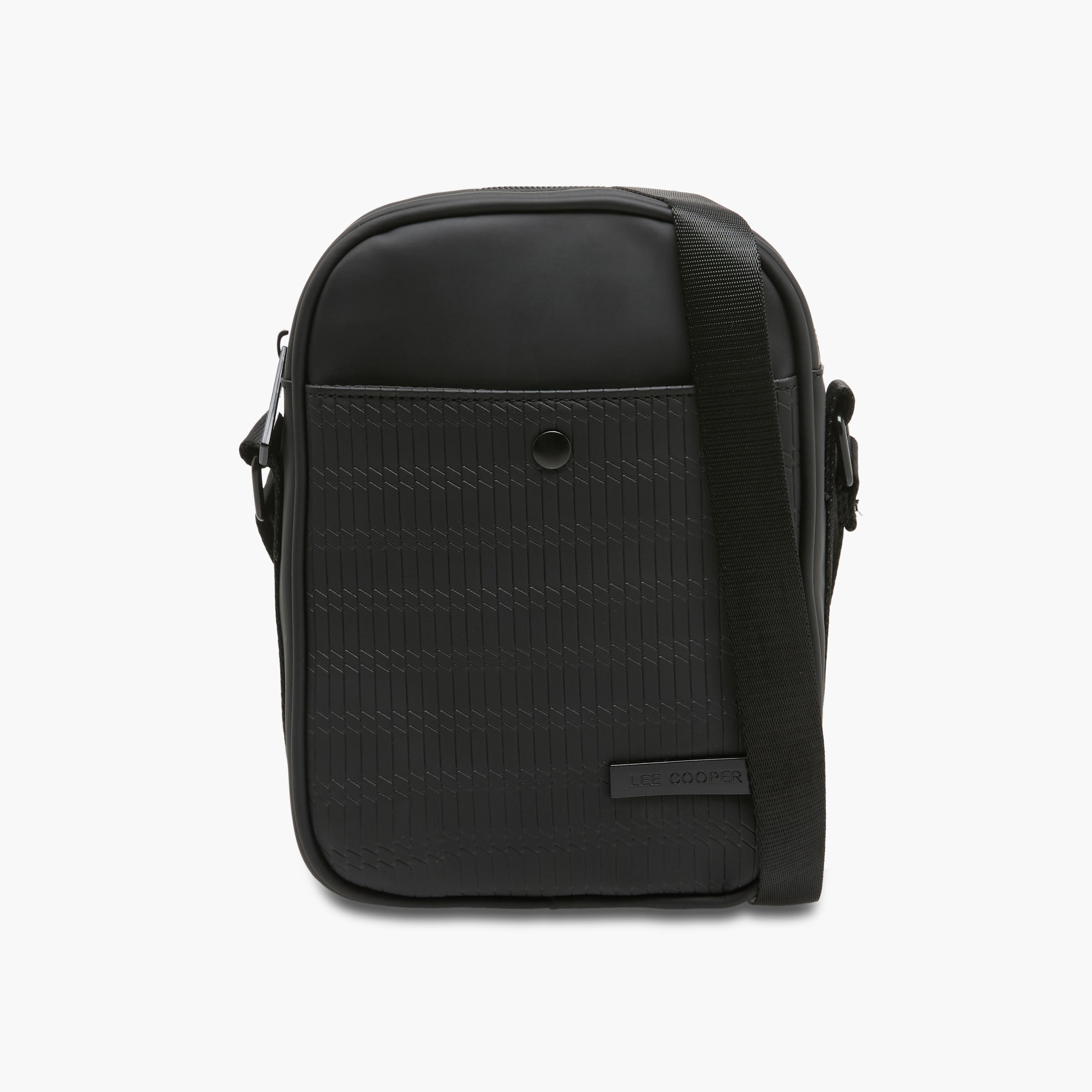 Lee Cooper Men Textured Crossbody Bag-travel-accessories-image-1