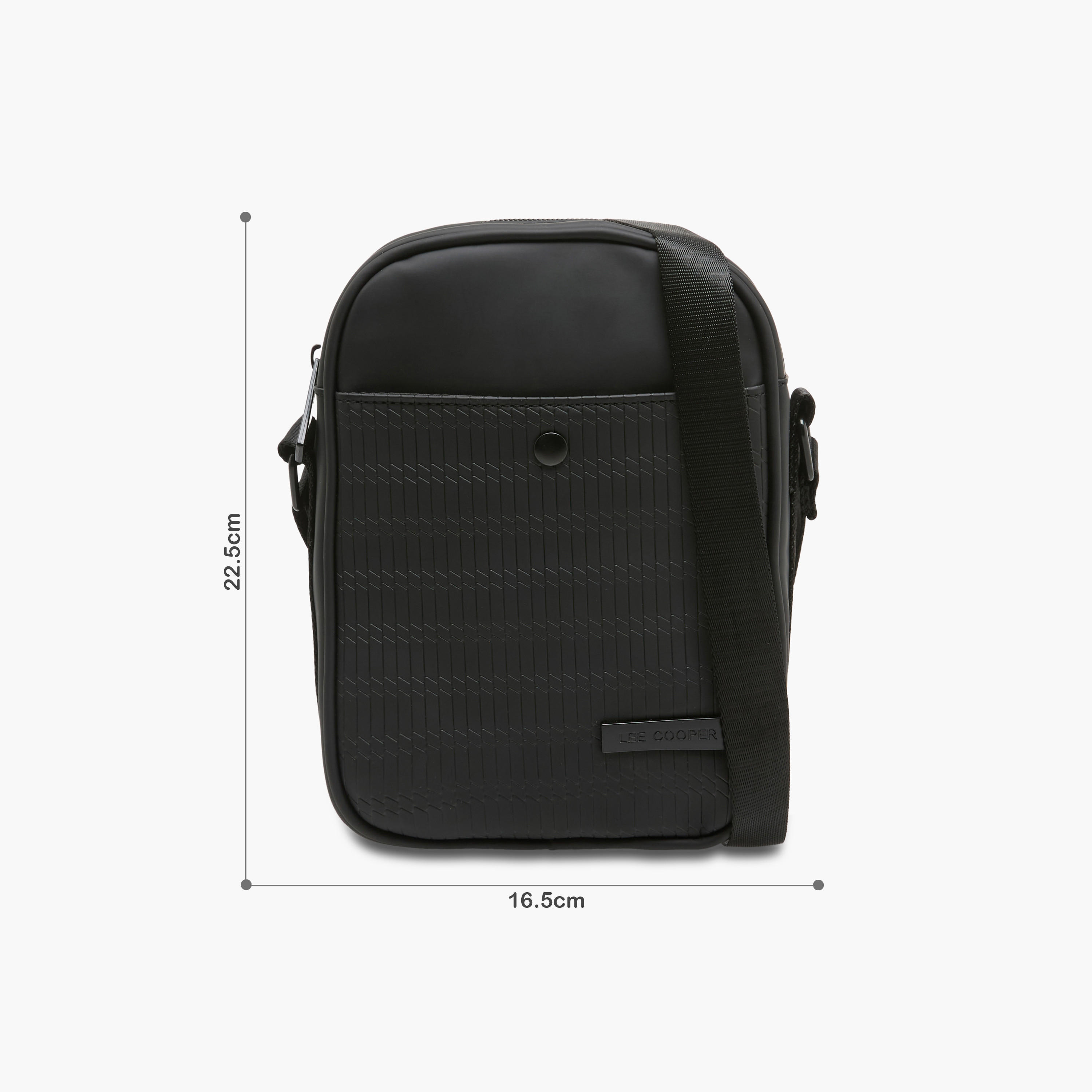 Lee Cooper Men Textured Crossbody Bag-travel-accessories-image-2